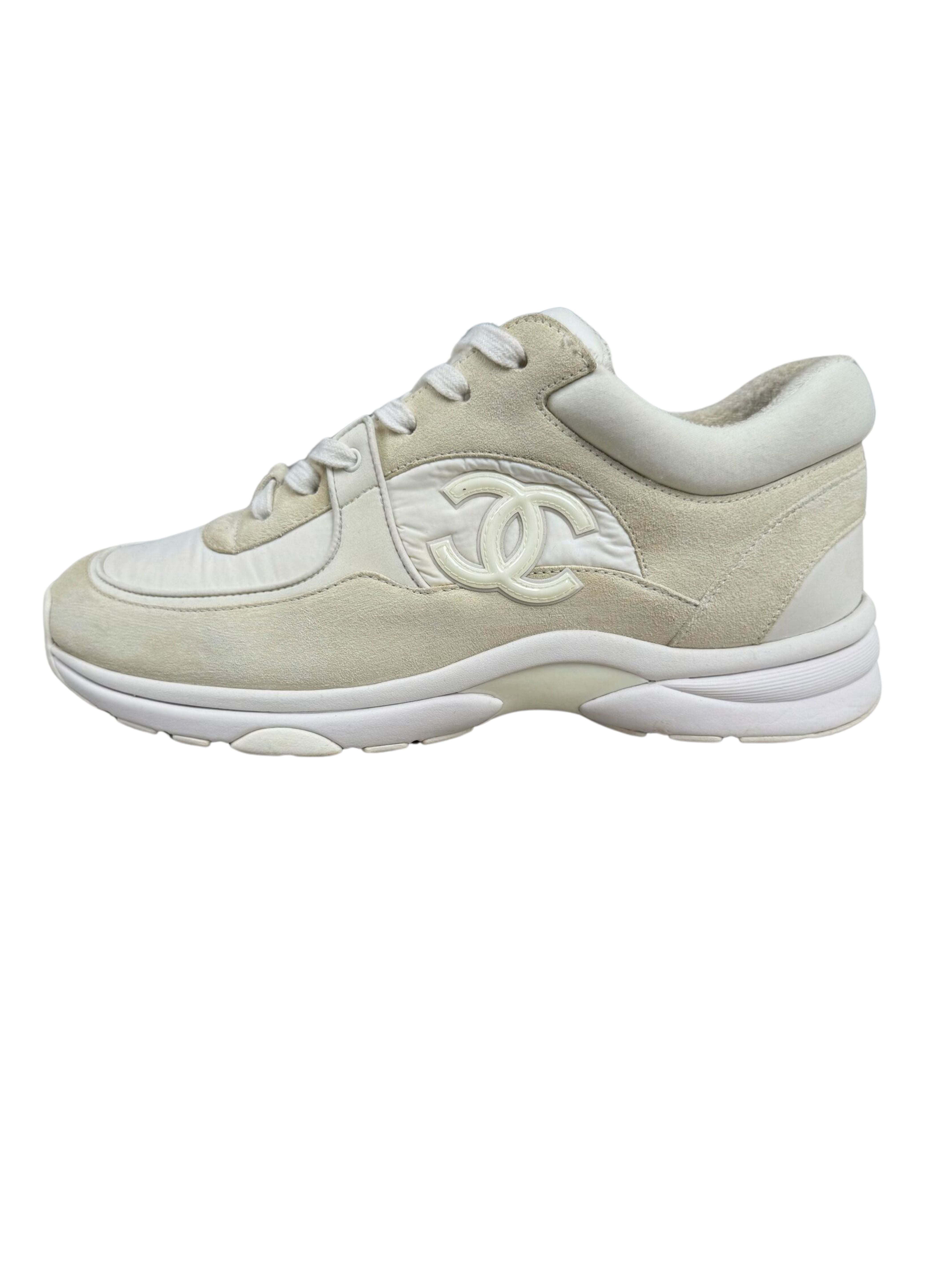 CHANEL CC Runners Reflective Trainer - White CHANEL