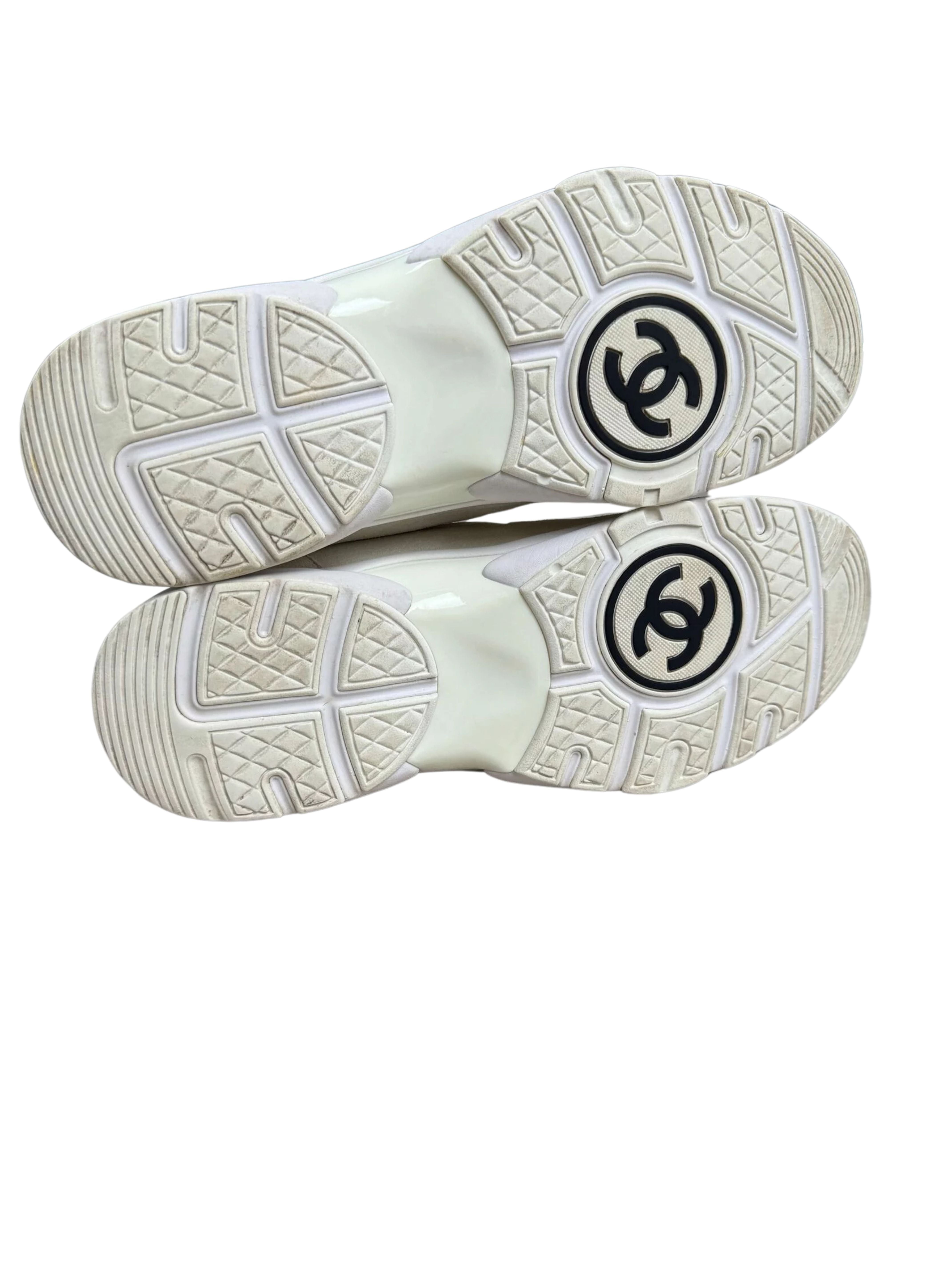 CHANEL CC Runners Reflective Trainer - White CHANEL