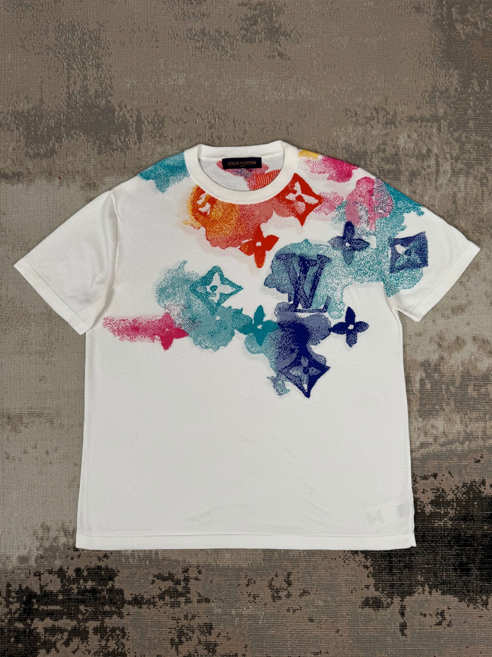 Louis Vuitton Watercolour Monogram T-Shirt - White Louis Vuitton
