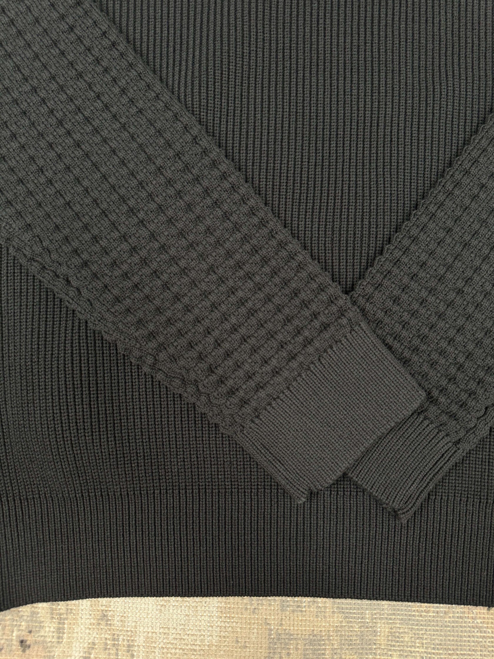 Louis Vuitton Rue Du Pont Neuf Waffle Knit Jumper - Black (Unused) Louis Vuitton