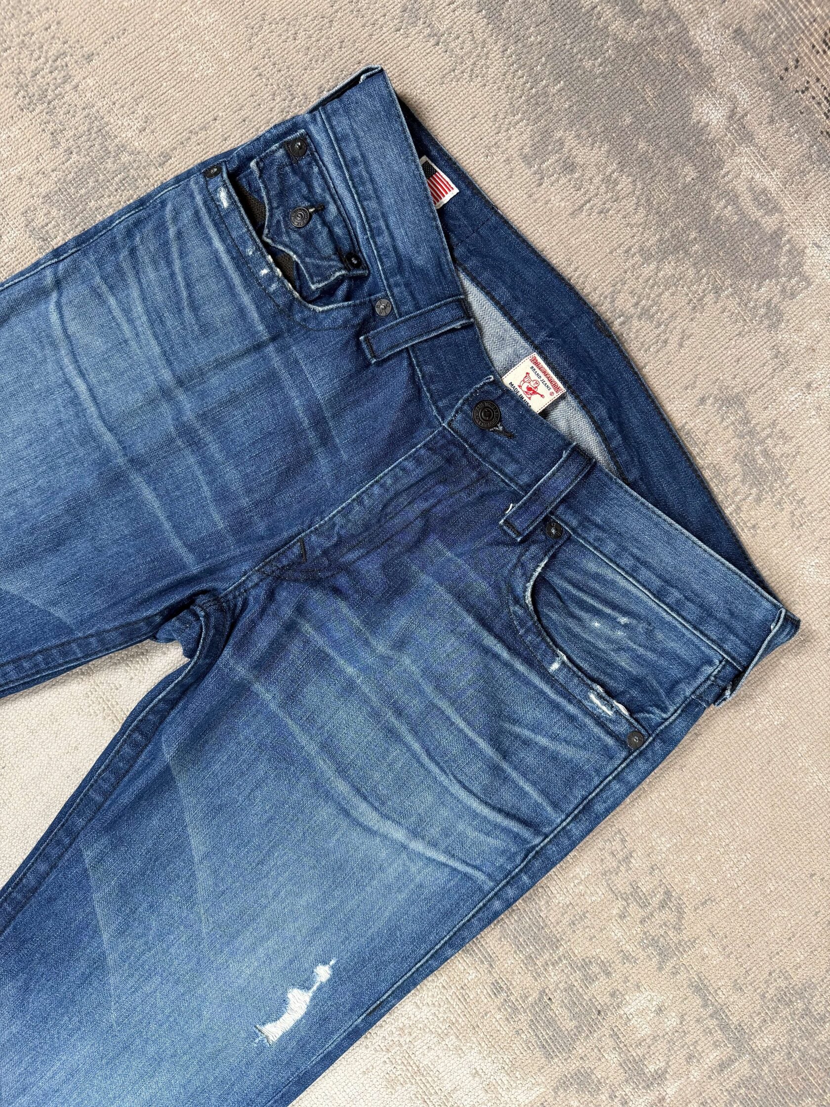 True Religion Ricky Horseshoe Jeans - Blue Denim True Religion