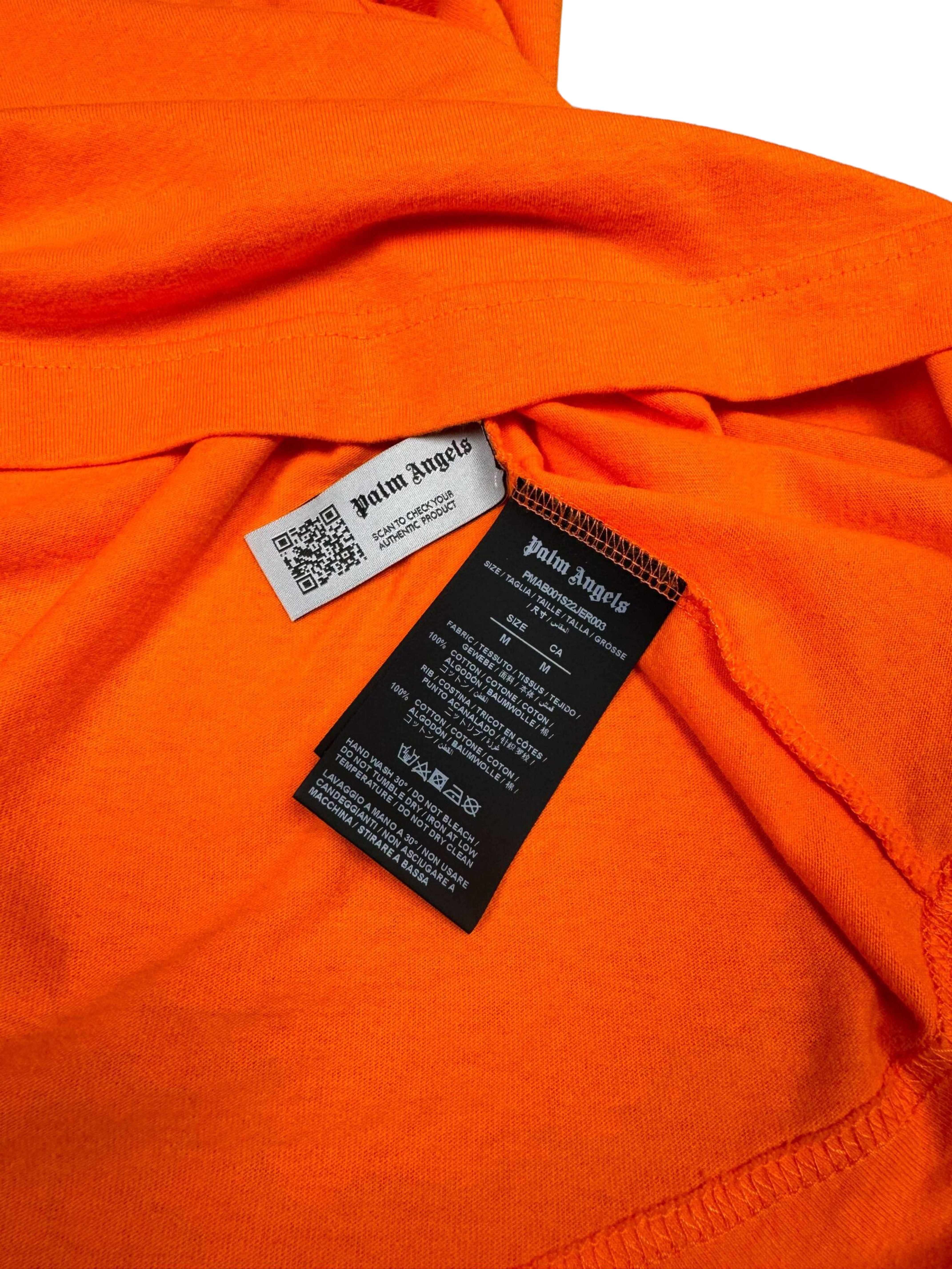 Palm Angels Logo Long Sleeve T-Shirt - Orange Palm Angels