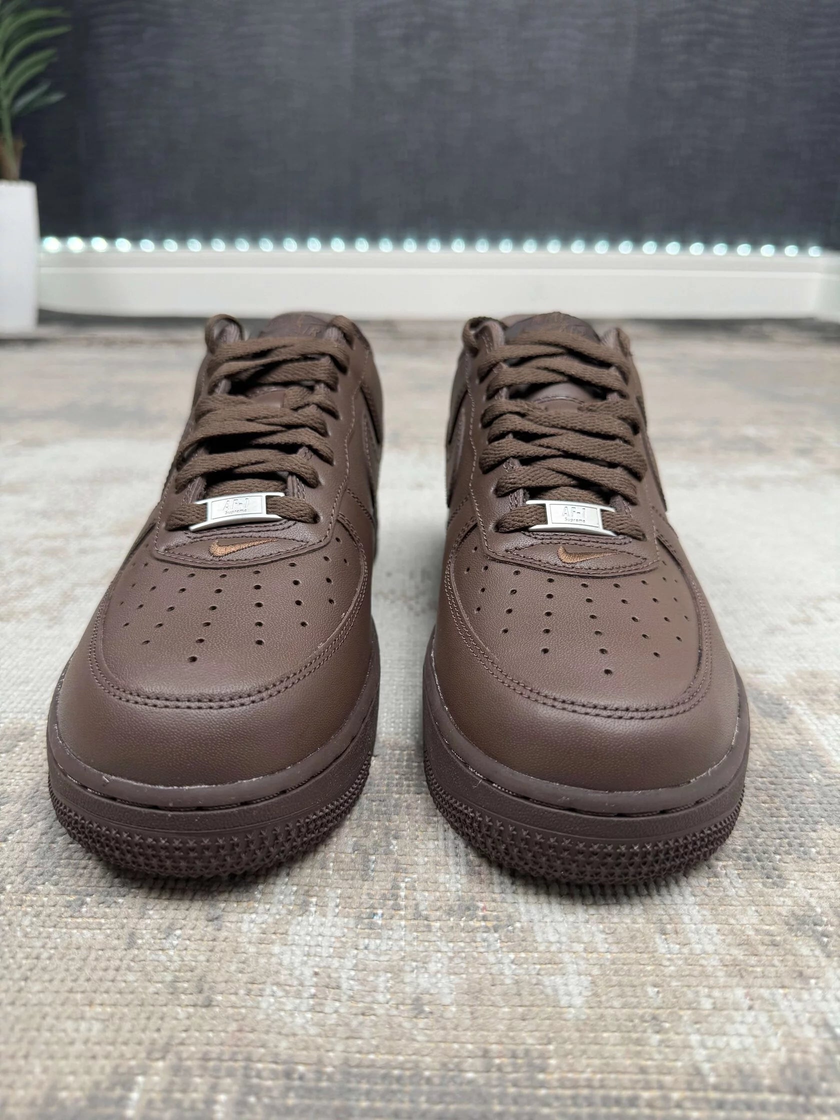 Nike Supreme x Air Force 1 Low 'Box Logo' - Brown (Unused) Nike