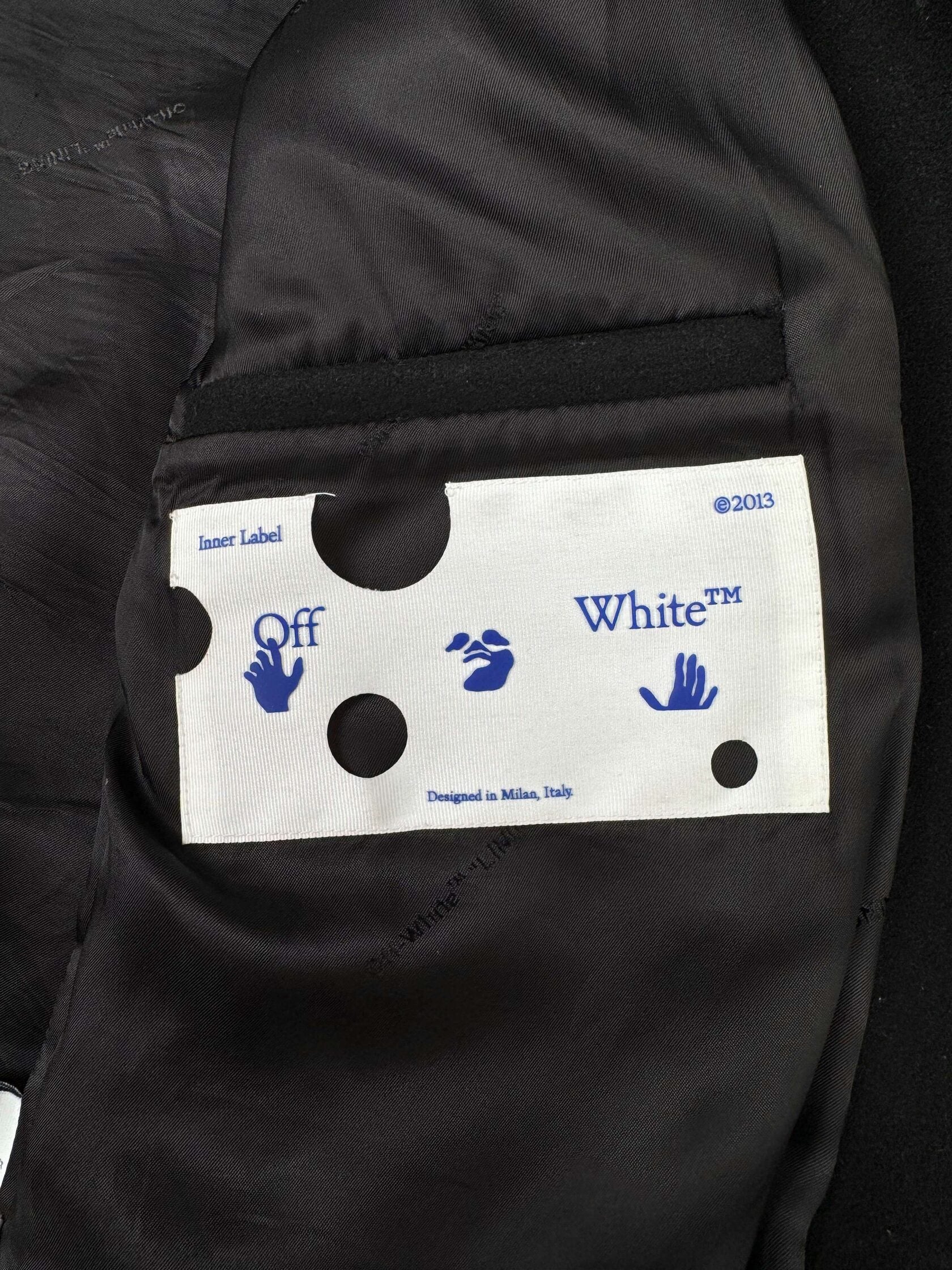 Off-White x Virgil Abloh Varsity Bomber Jacket - Black Off-White