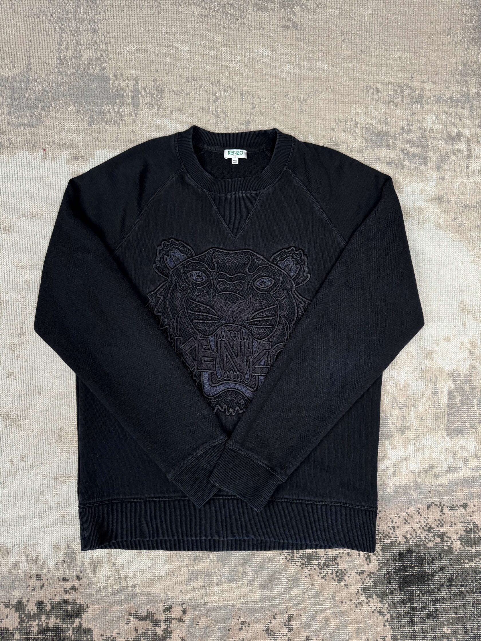 Kenzo Tiger Embroidered Sweatshirt - Black Kenzo