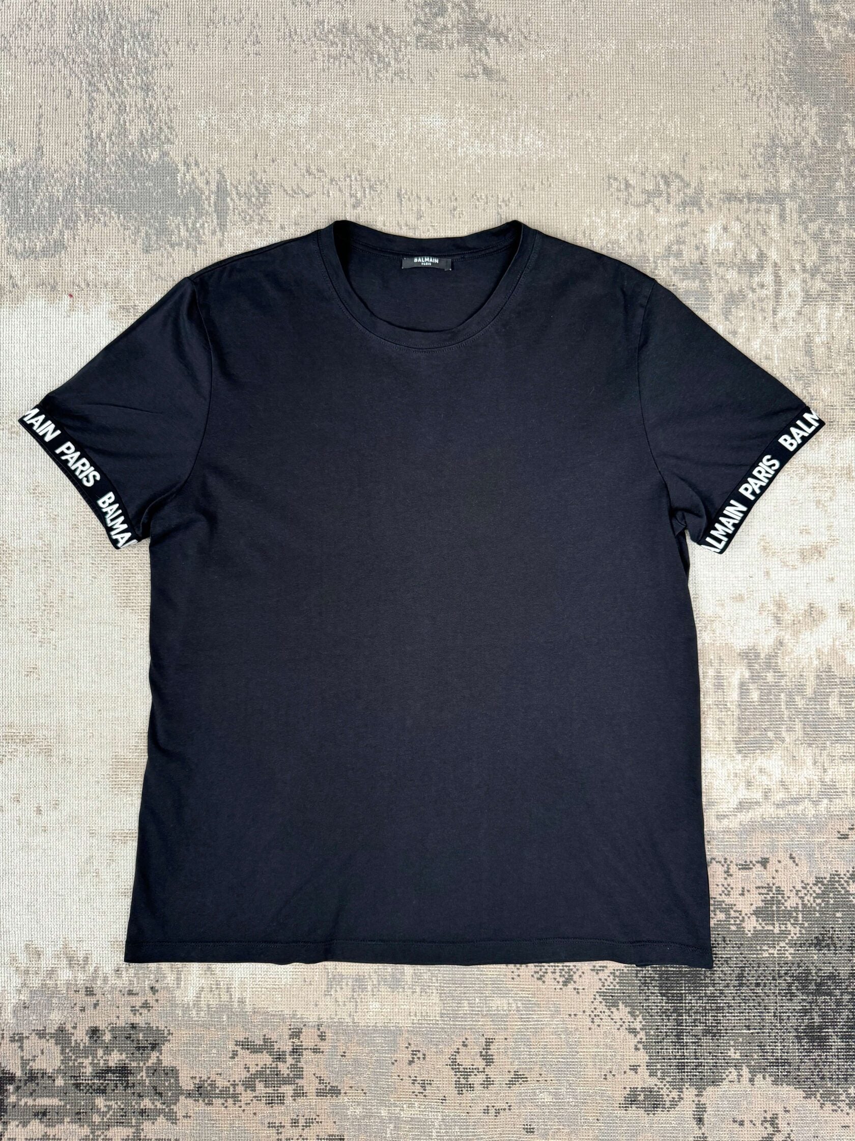 Balmain Tape Sleeve Trim Shirt - Black Balmain