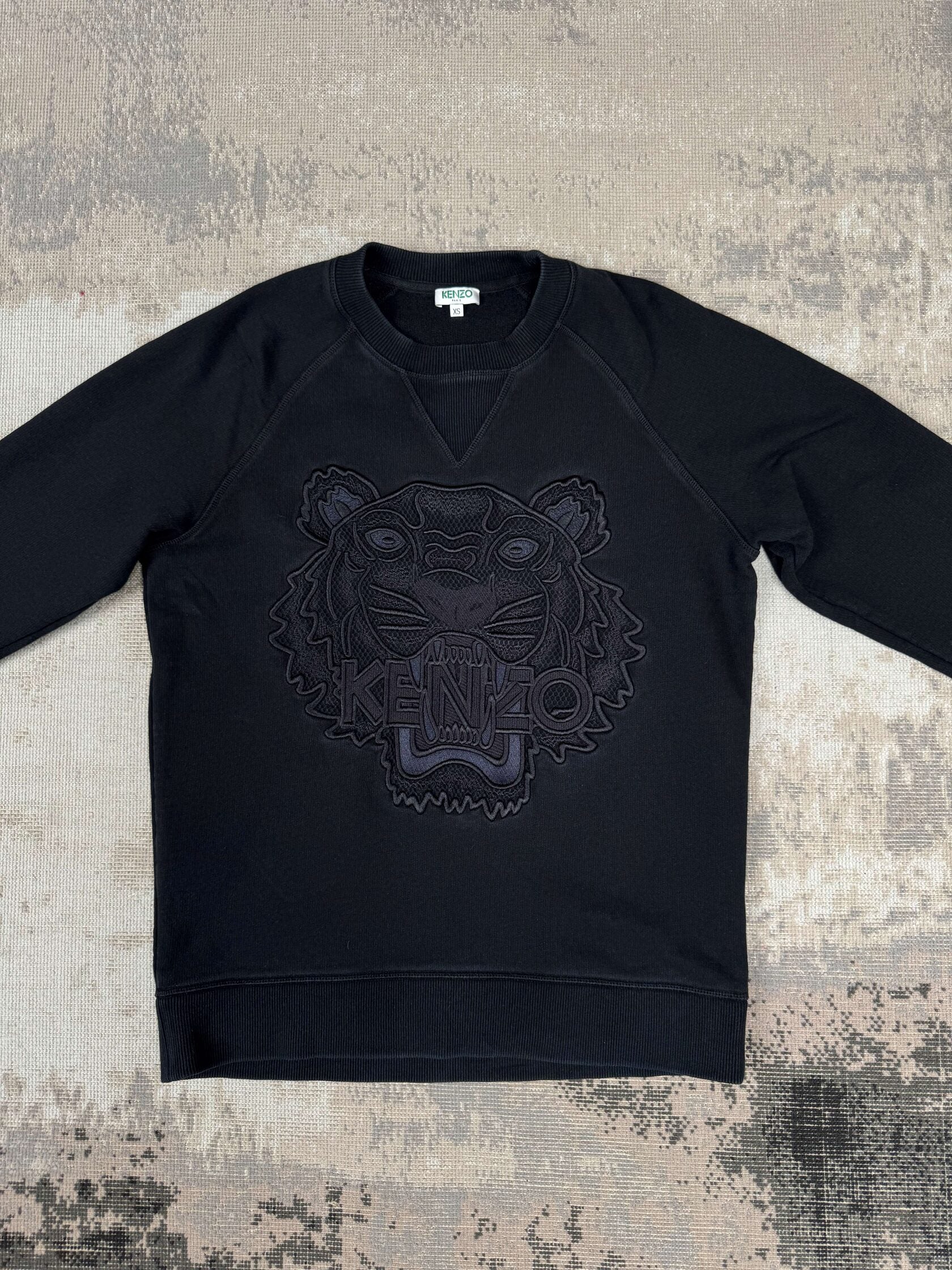 Kenzo Tiger Embroidered Sweatshirt - Black Kenzo