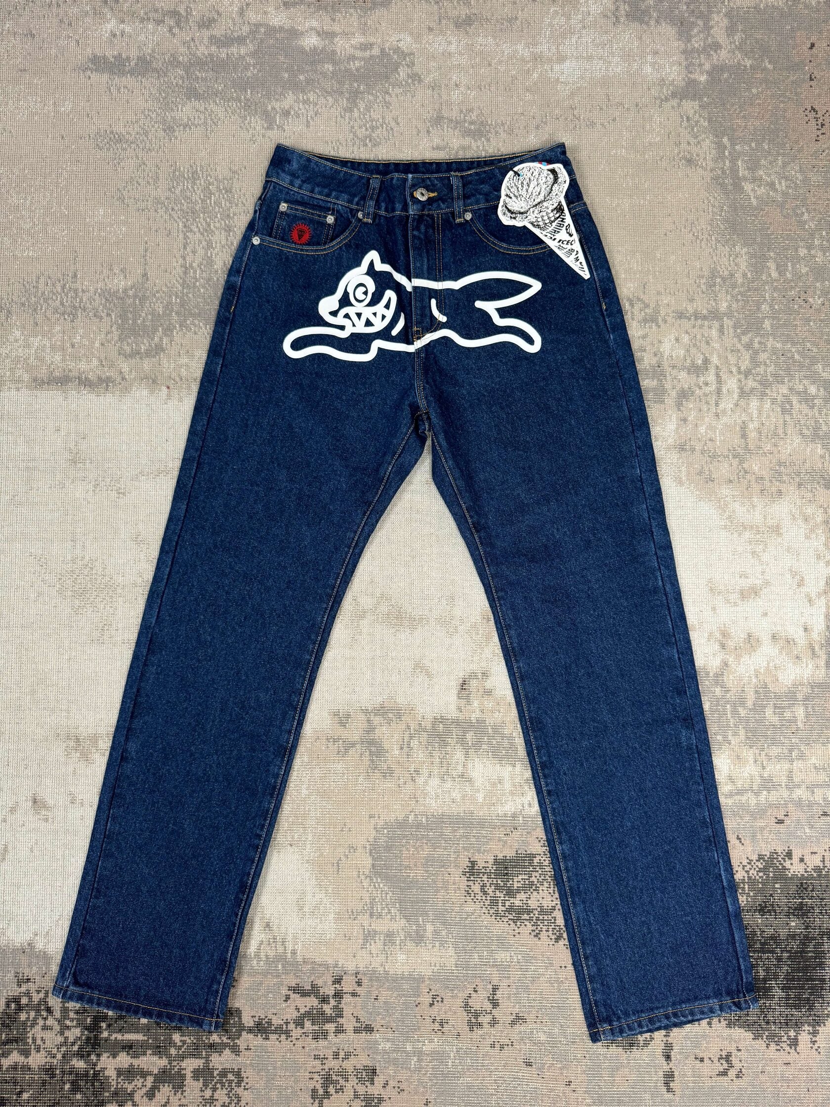 Billionaires Boys Club Ice Cream Running Dog Jeans - Indigo Denim (Unused) Billionaires Boys Club