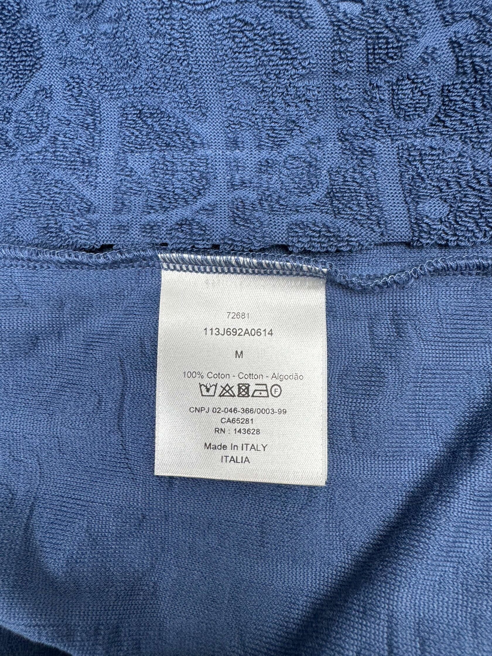 Dior Oblique Towel T-shirt - Blue (Unused) Dior