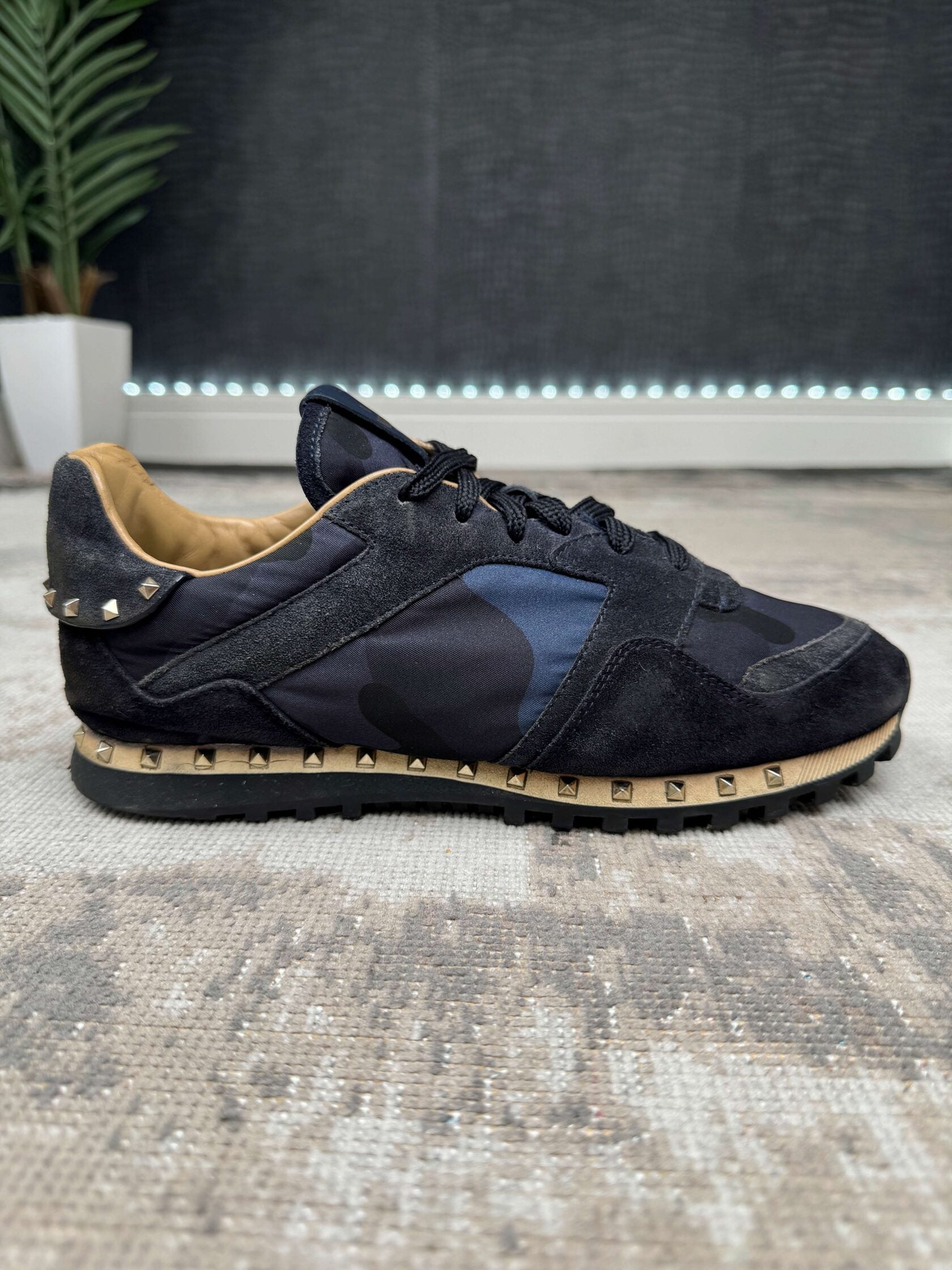 Valentino Rockstud Runner- Blue Valentino