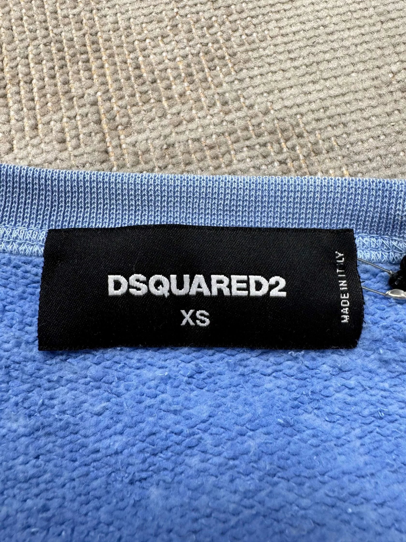 Dsquared2 Caten California Logo Sweatshirt - Baby Blue (Unused) Dsquared2