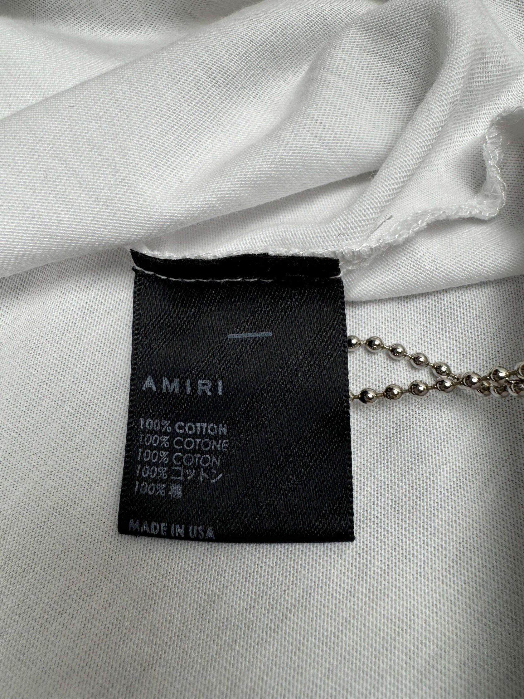 Amiri Bar Applique T-Shirt - White (Unused) Amiri