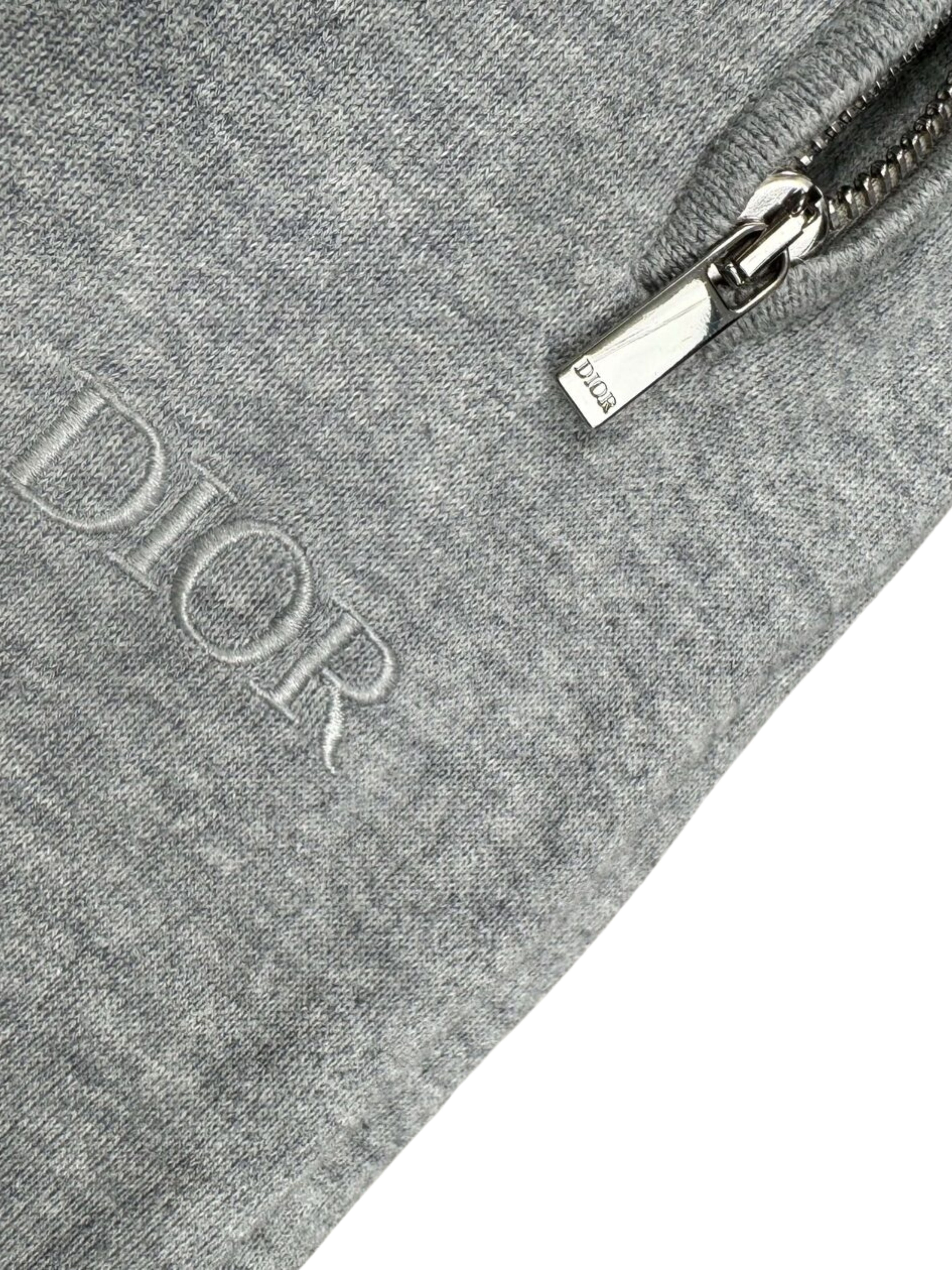 Dior Cashmere Logo Track Pants - Grey