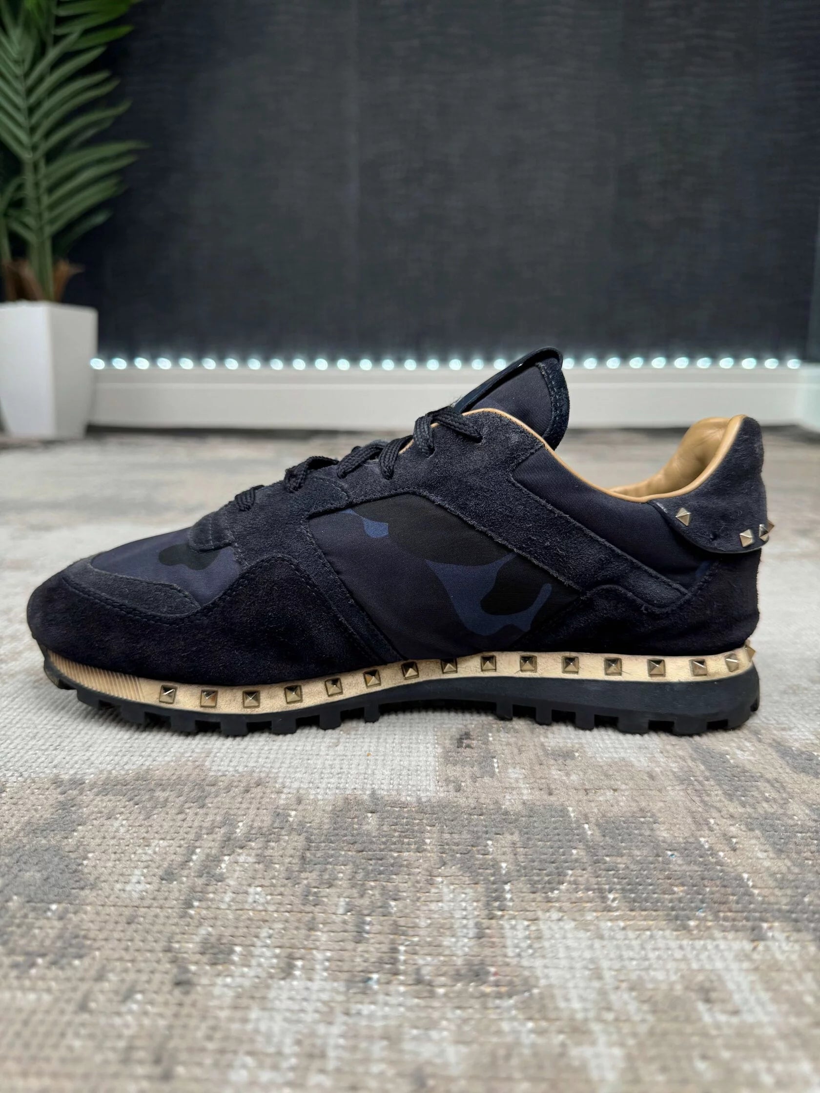 Valentino Rockstud Runner- Blue Valentino