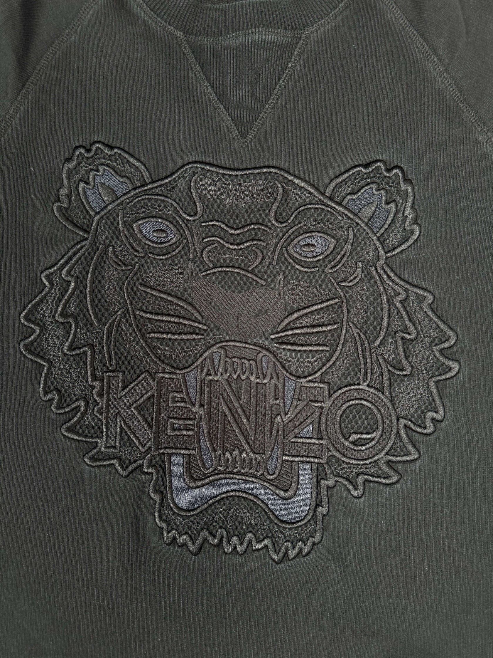 Kenzo Tiger Embroidered Sweatshirt - Black Kenzo