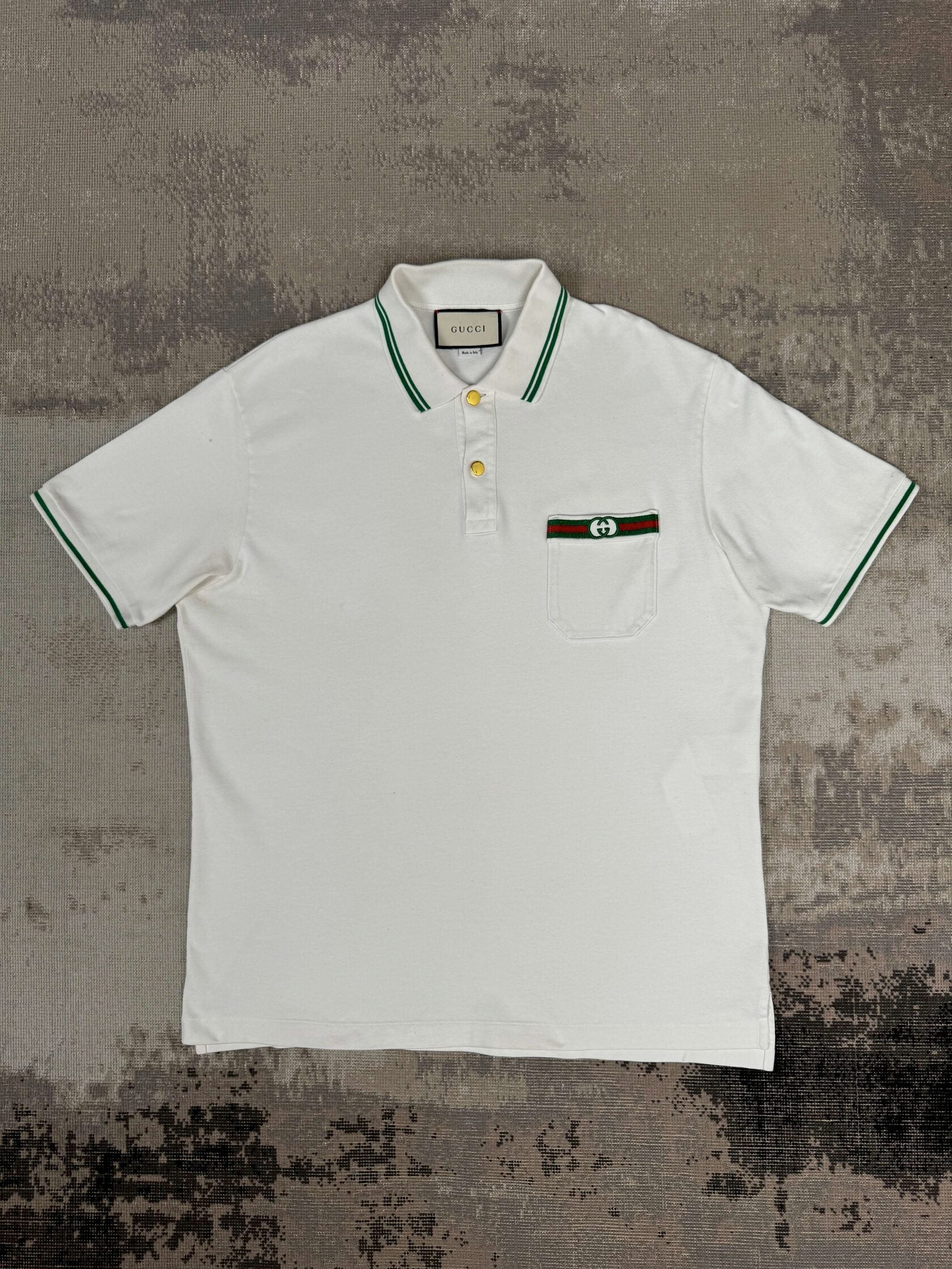 Gucci GG Pocket Polo - White Gucci