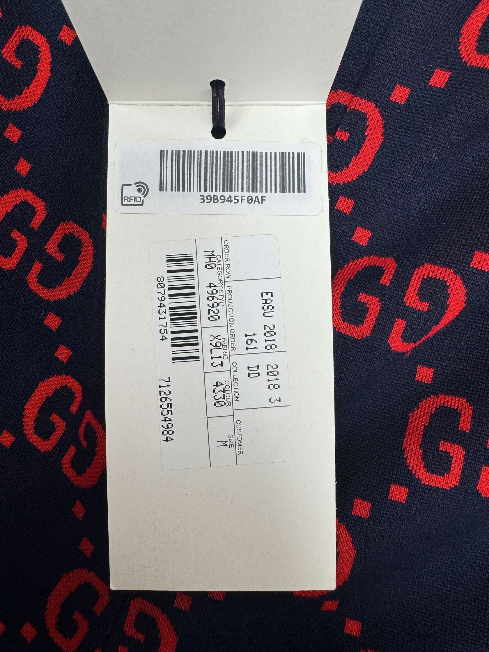 Gucci GG Logo Jacquard Joggers - Navy (Unused) Gucci