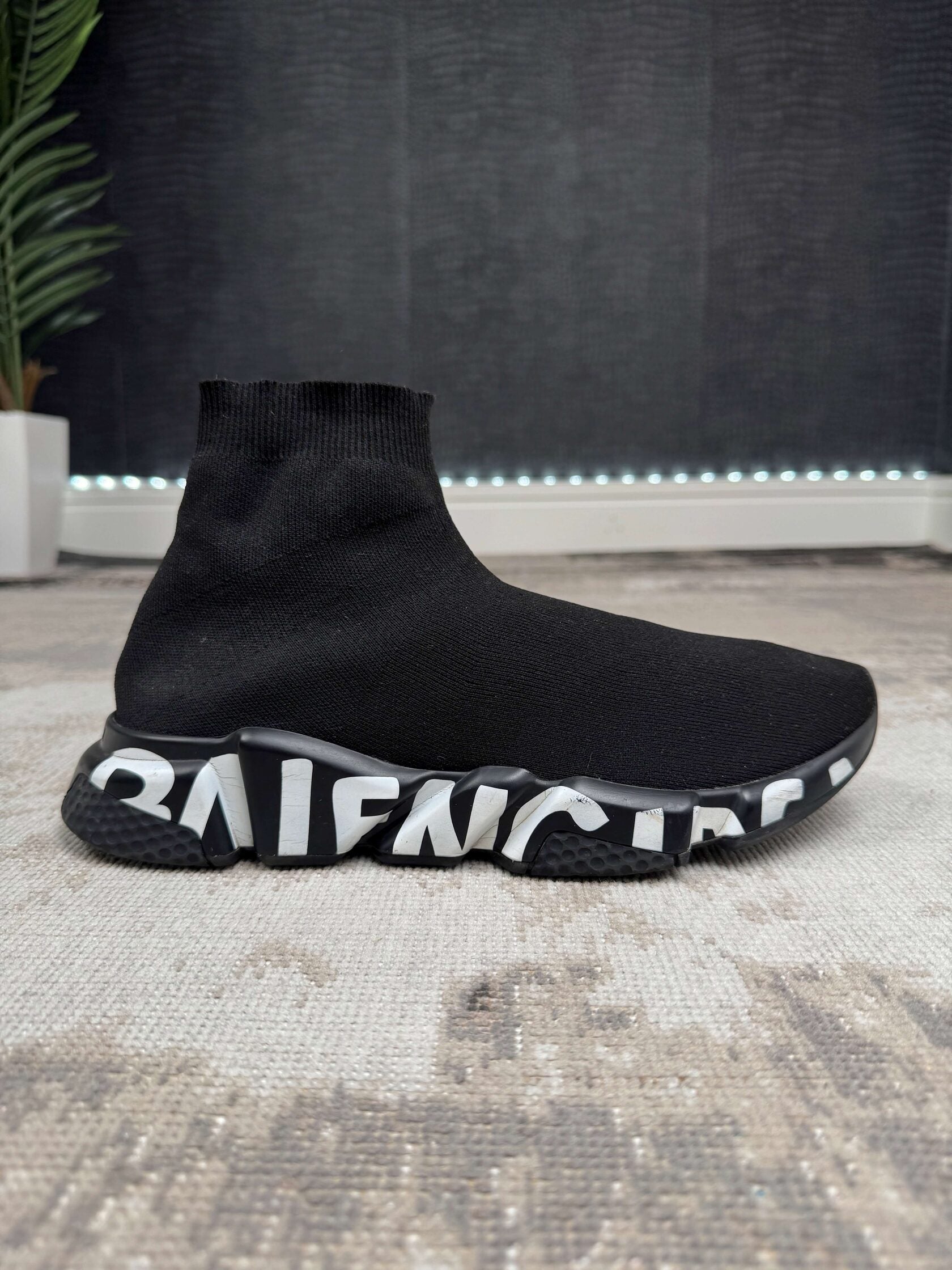Balenciaga Graffiti Speed Trainer - Black Balenciaga