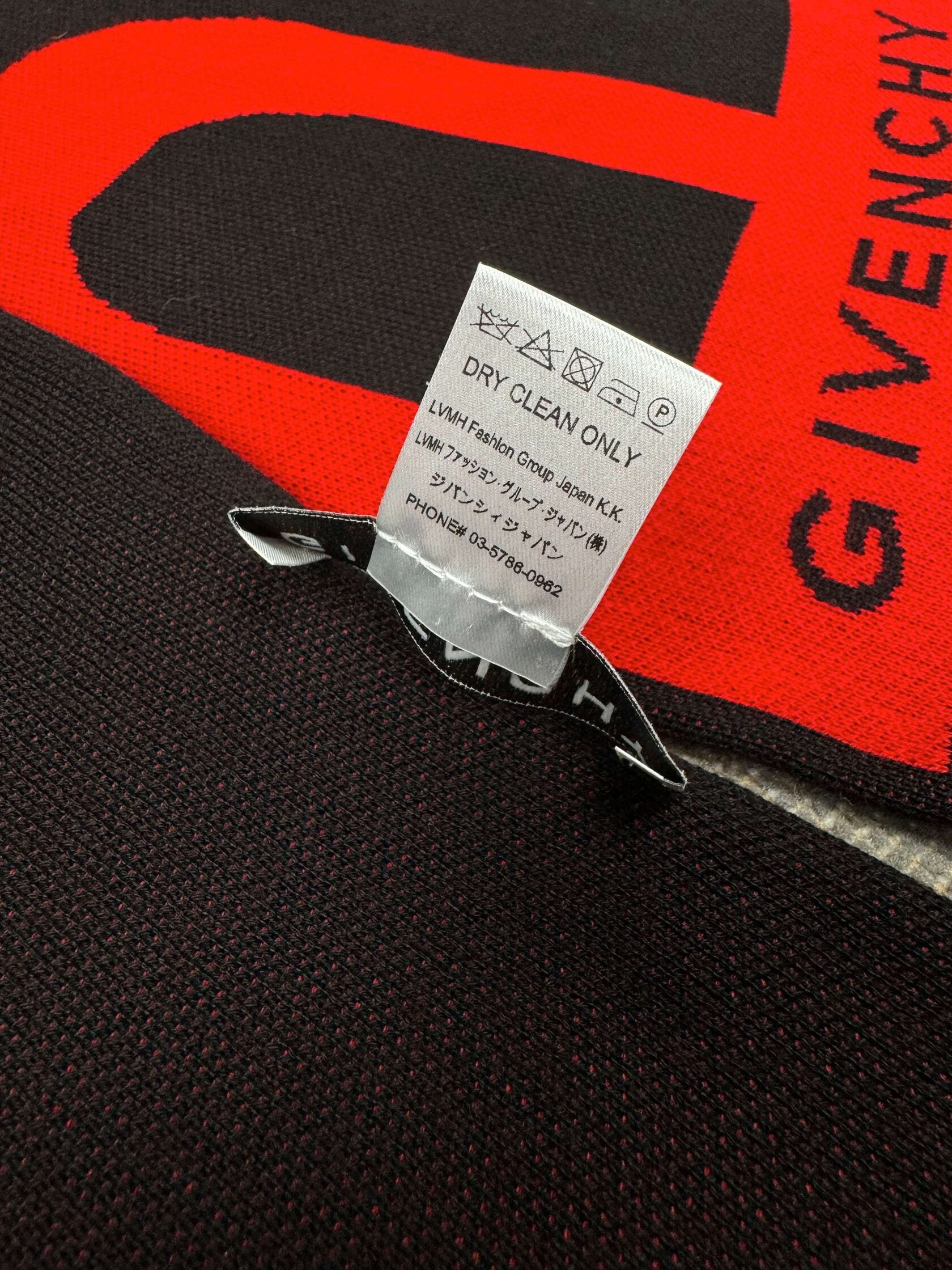Givenchy Paris Logo Scarf - Black (Unused) Givenchy