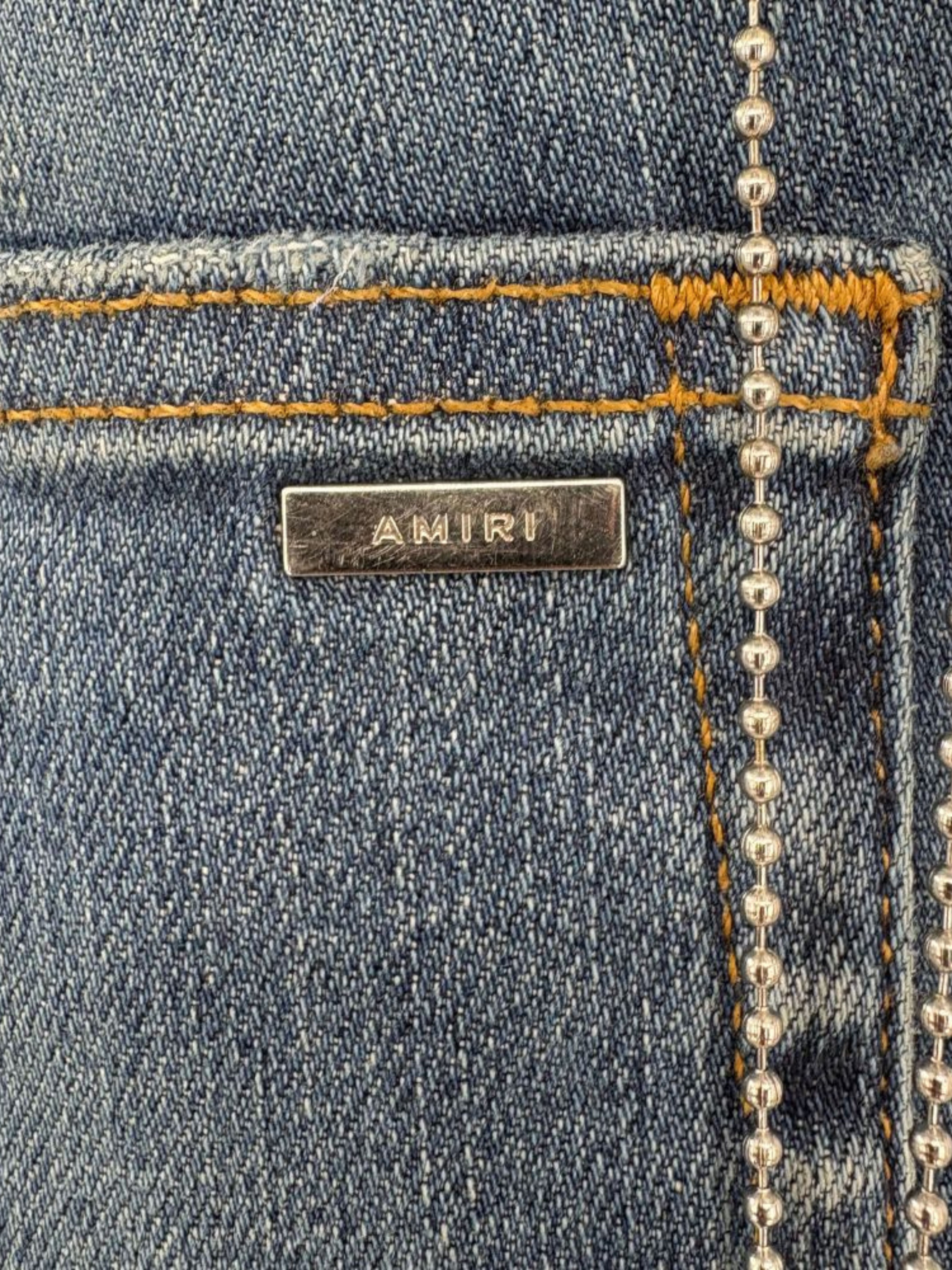 Amiri Distressed Jeans - Denim Blue