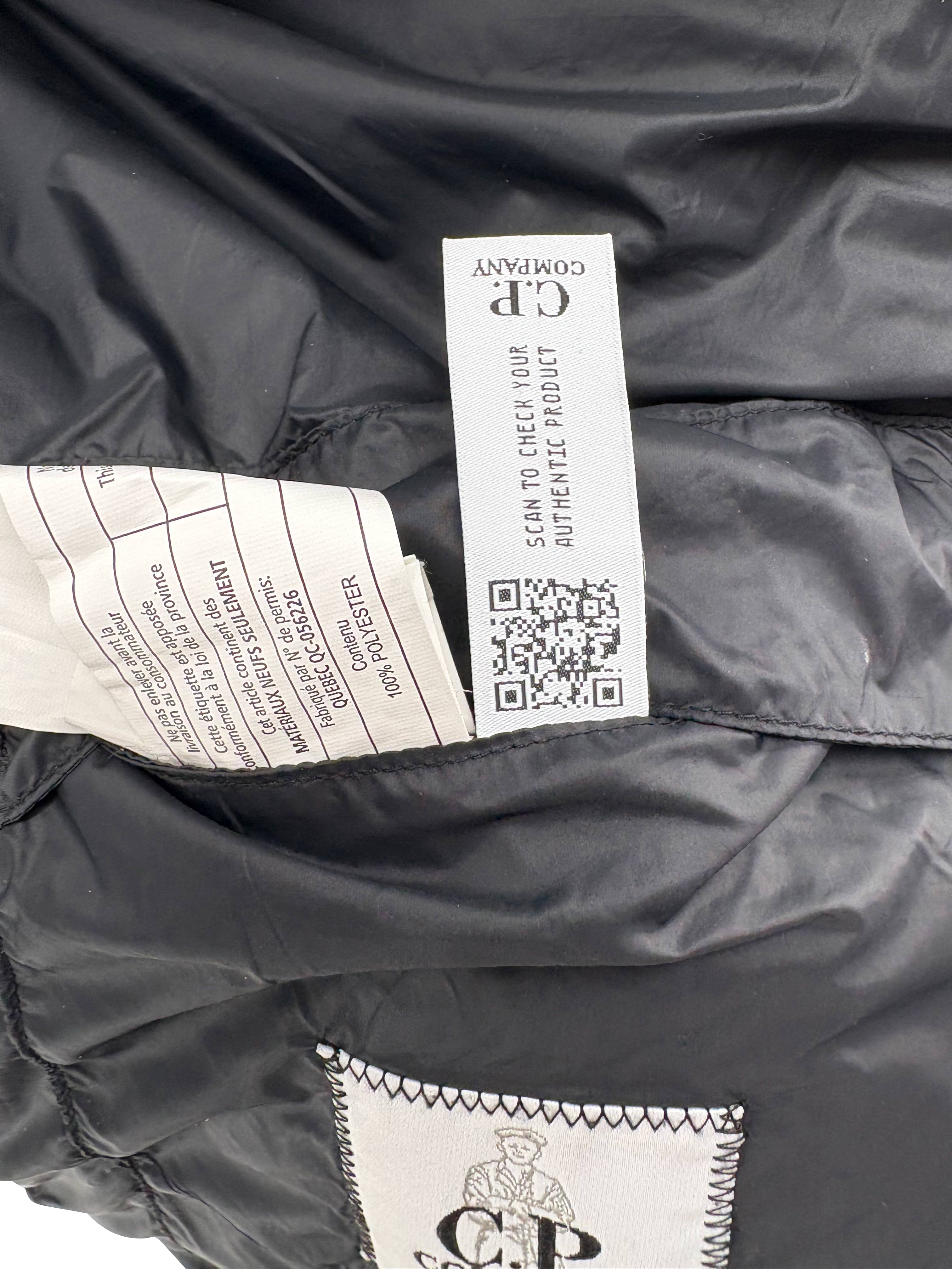 C.P. Company Shell-R Padded Down Goggle Gilet - Black C.P. Company