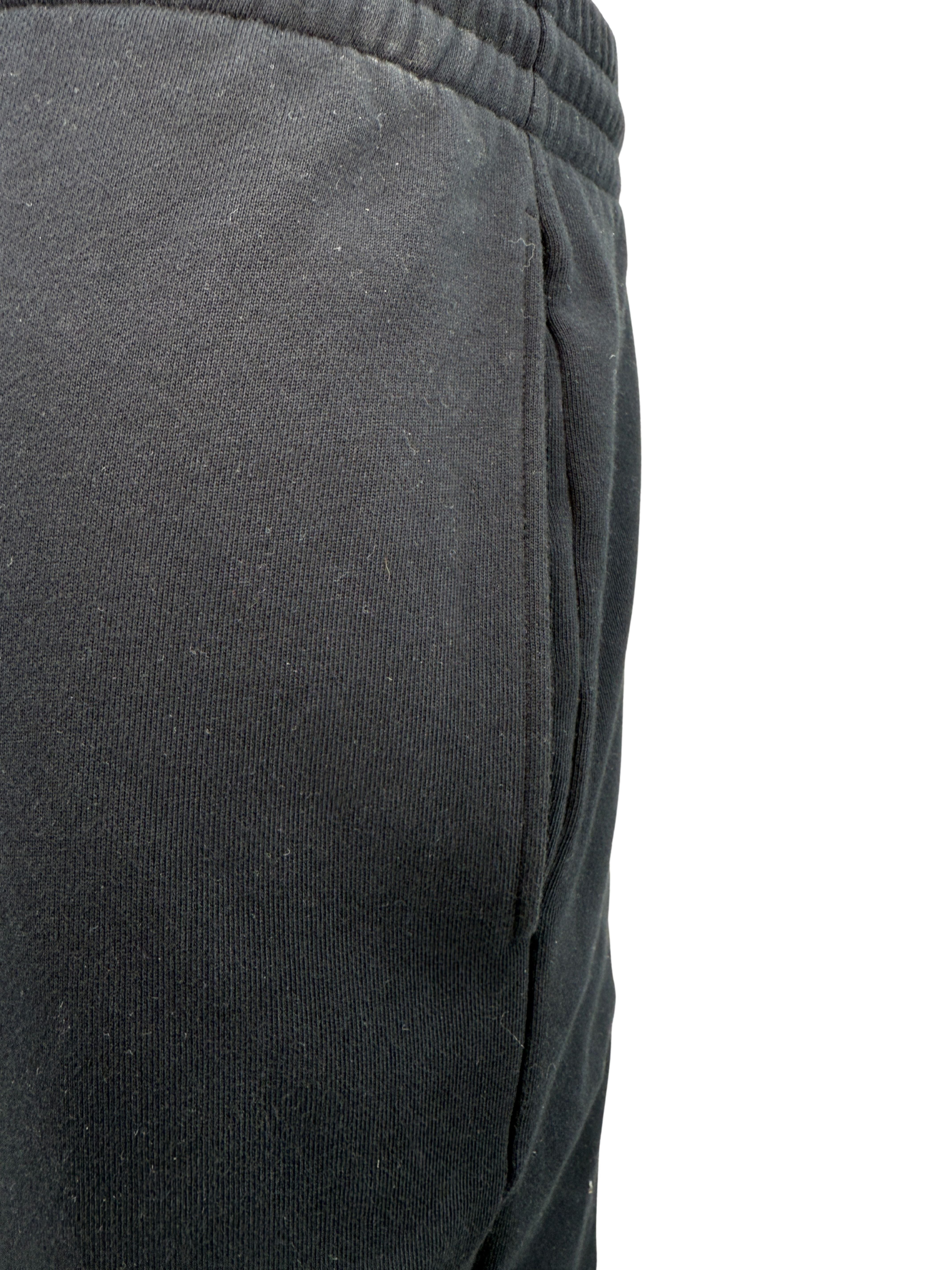 Celine Homme Logo Cotton Joggers - Black