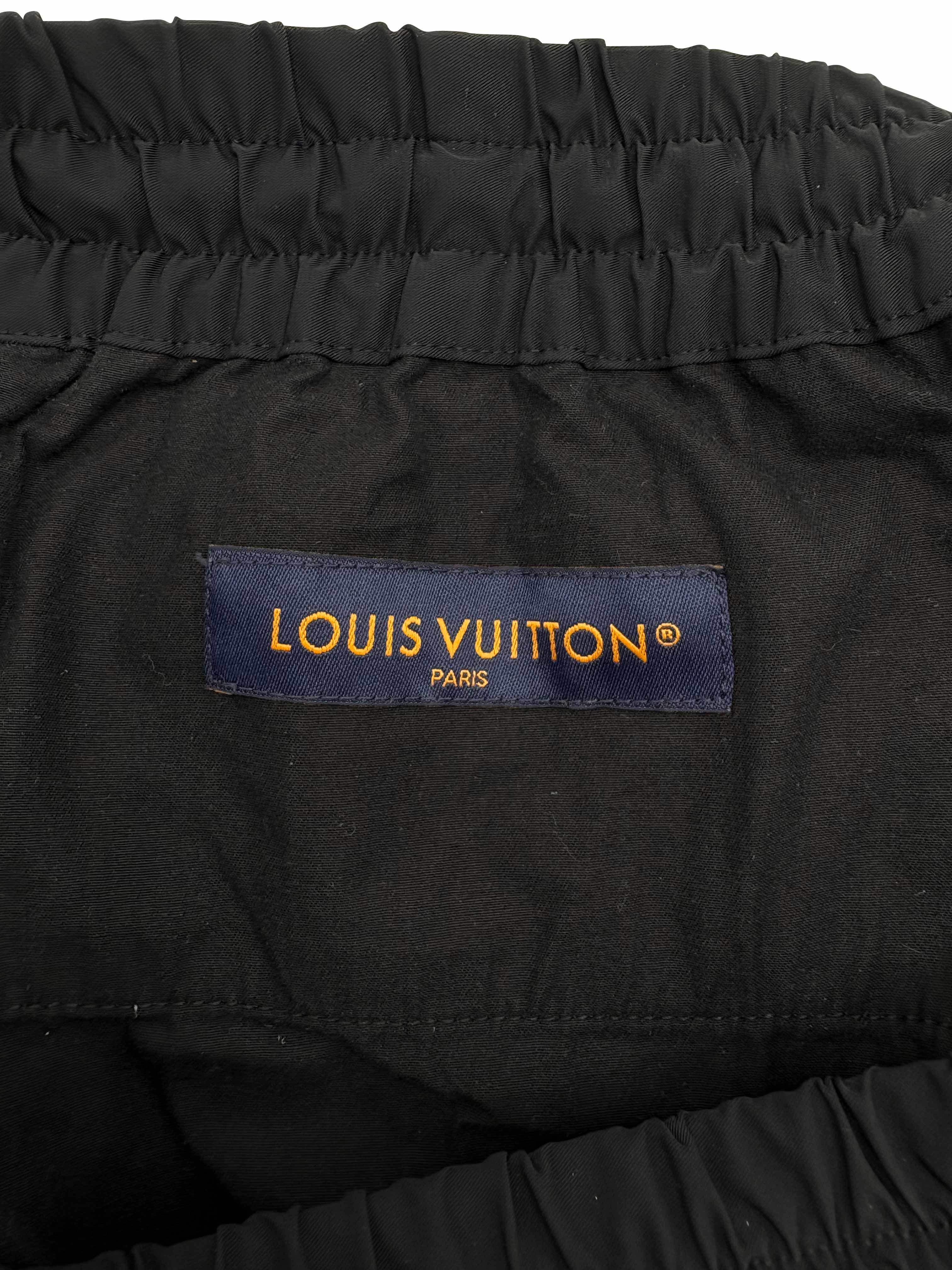 Louis Vuitton x Tyler The Creator Embroidered Technical Track Trousers - Black (Unused) Louis Vuitton
