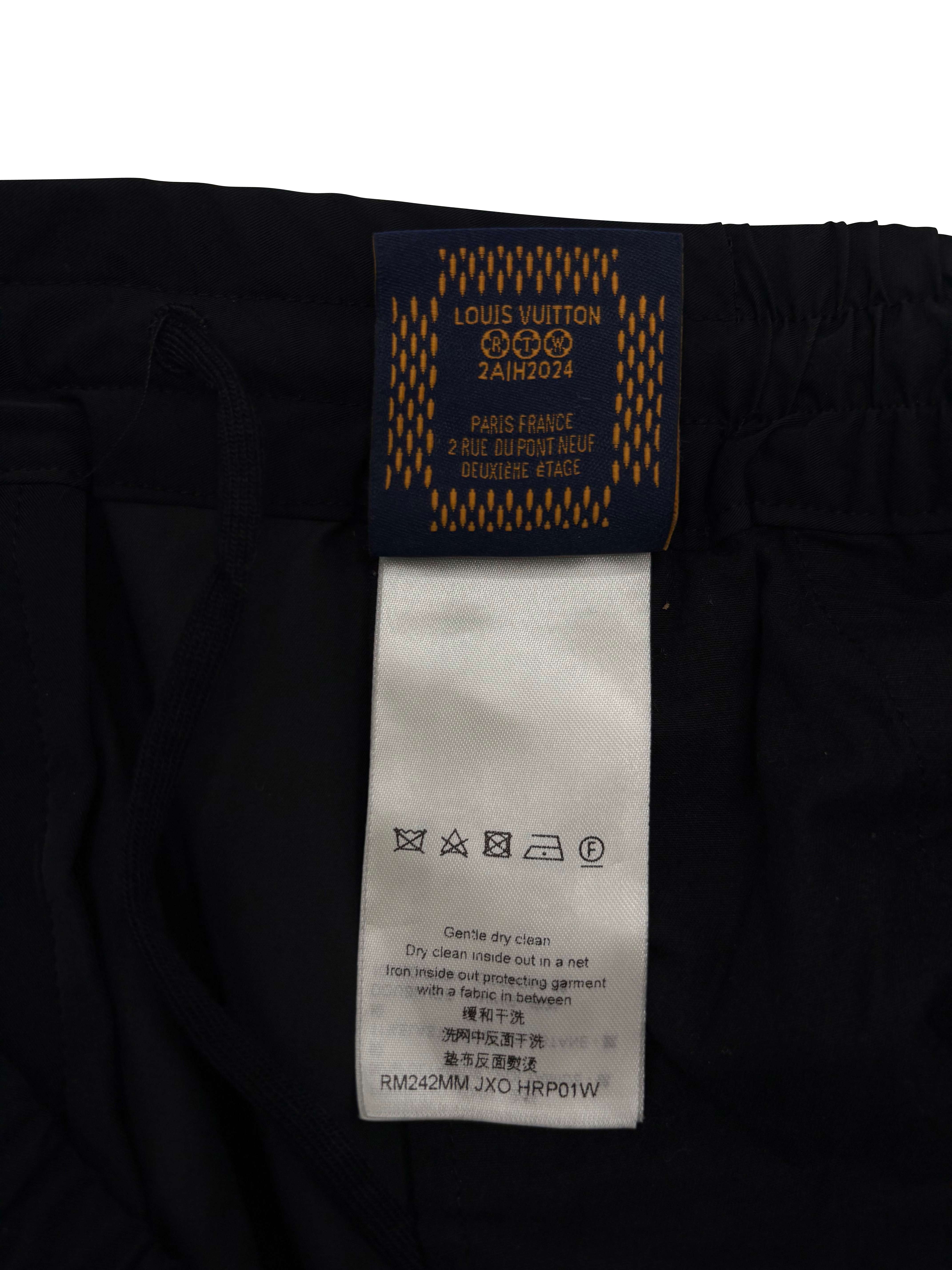 Louis Vuitton x Tyler The Creator Embroidered Technical Track Trousers - Black (Unused) Louis Vuitton