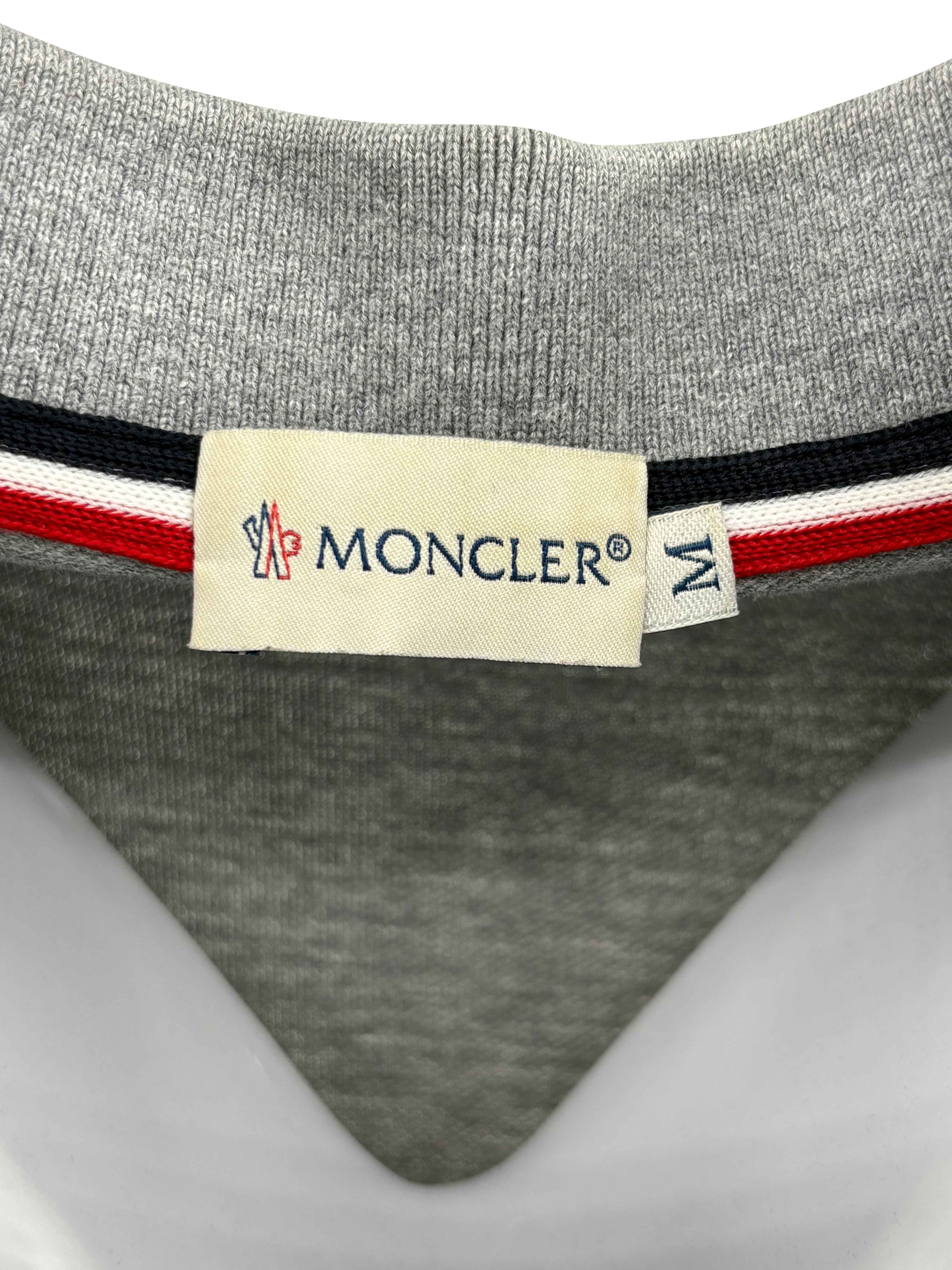 Moncler Logo Patch Polo - Grey Moncler