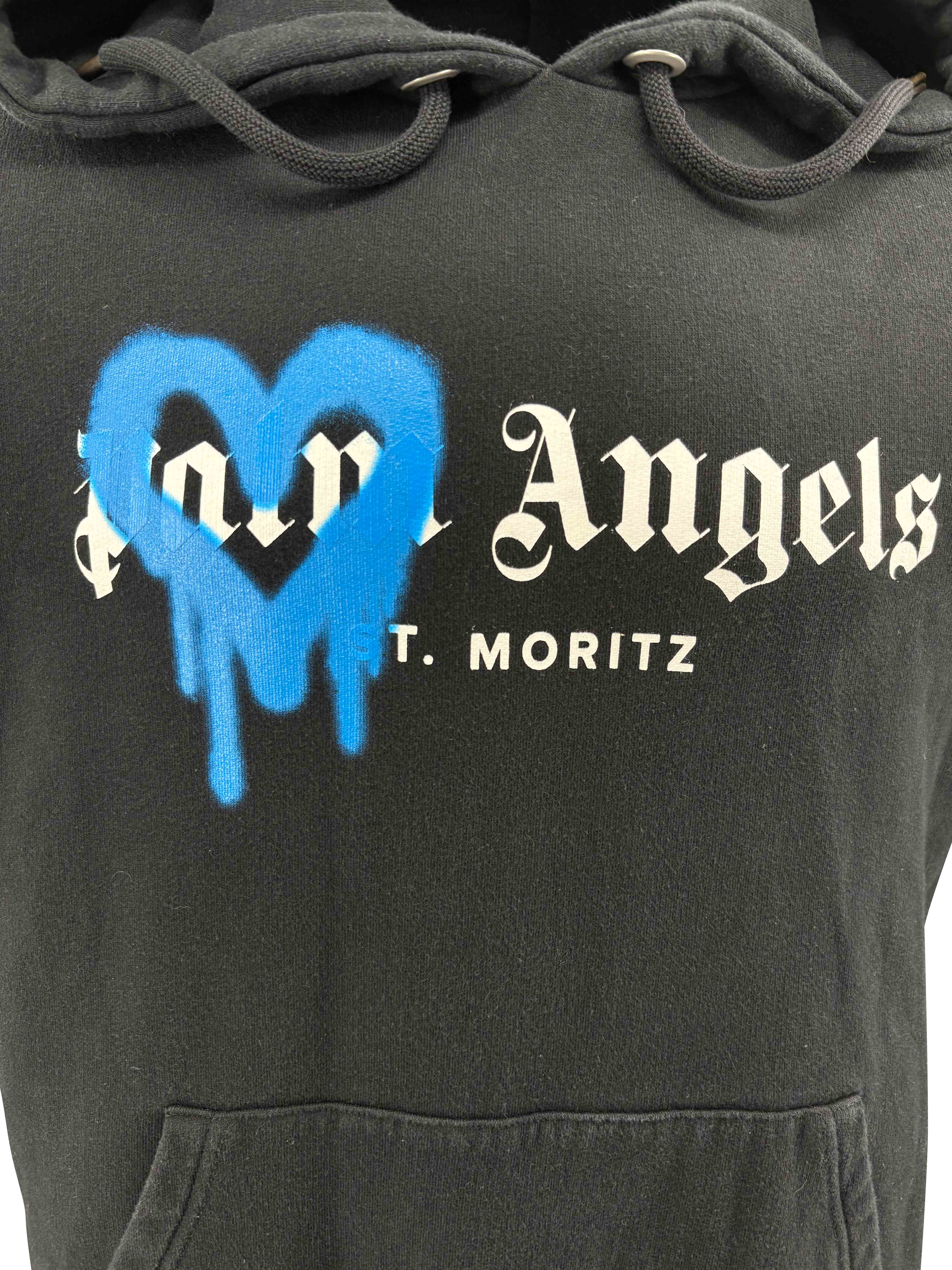 Palm Angels Spray Milano Hoodie - Black Palm Angels