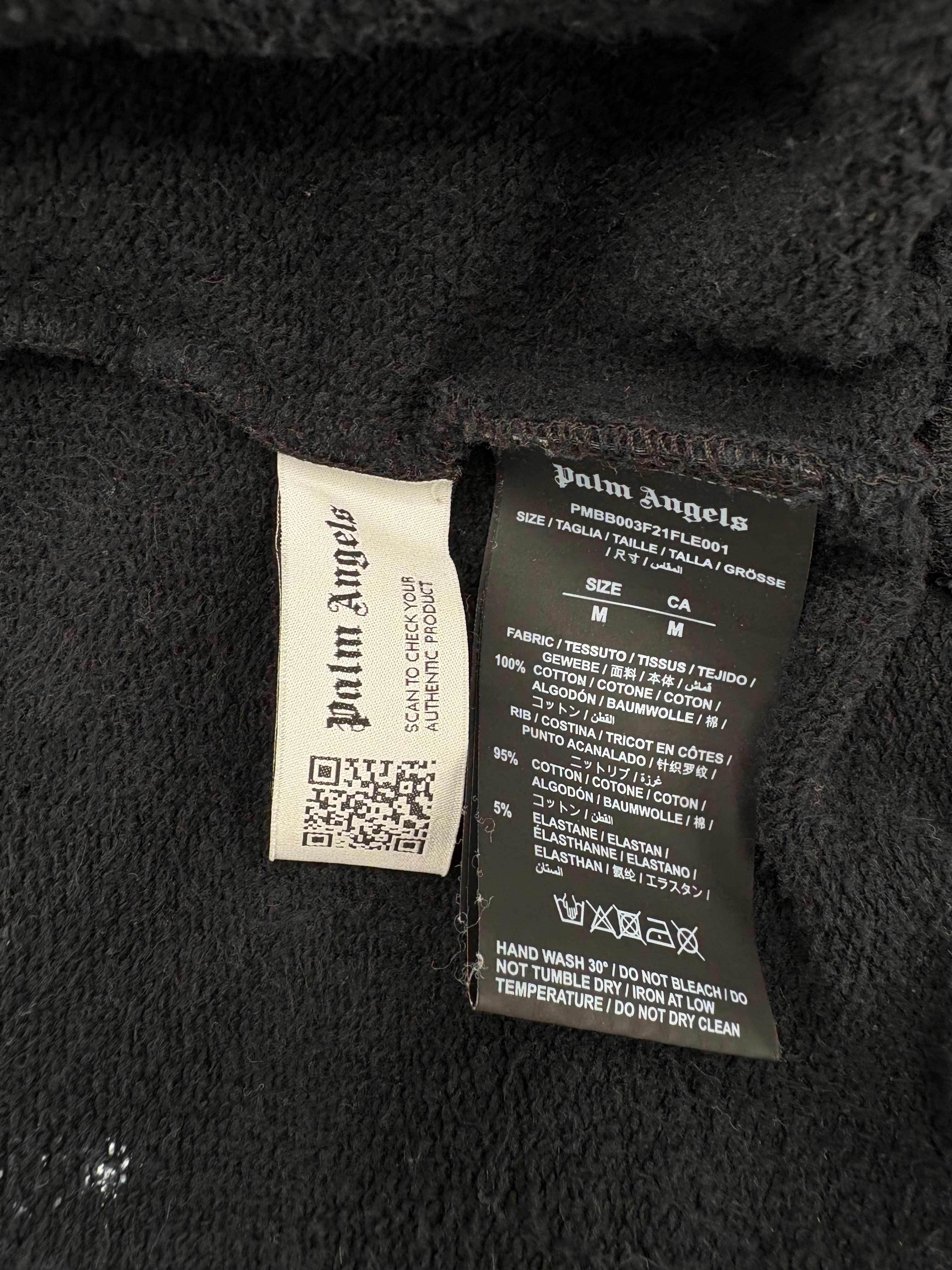 Palm Angels Spray Milano Hoodie - Black Palm Angels