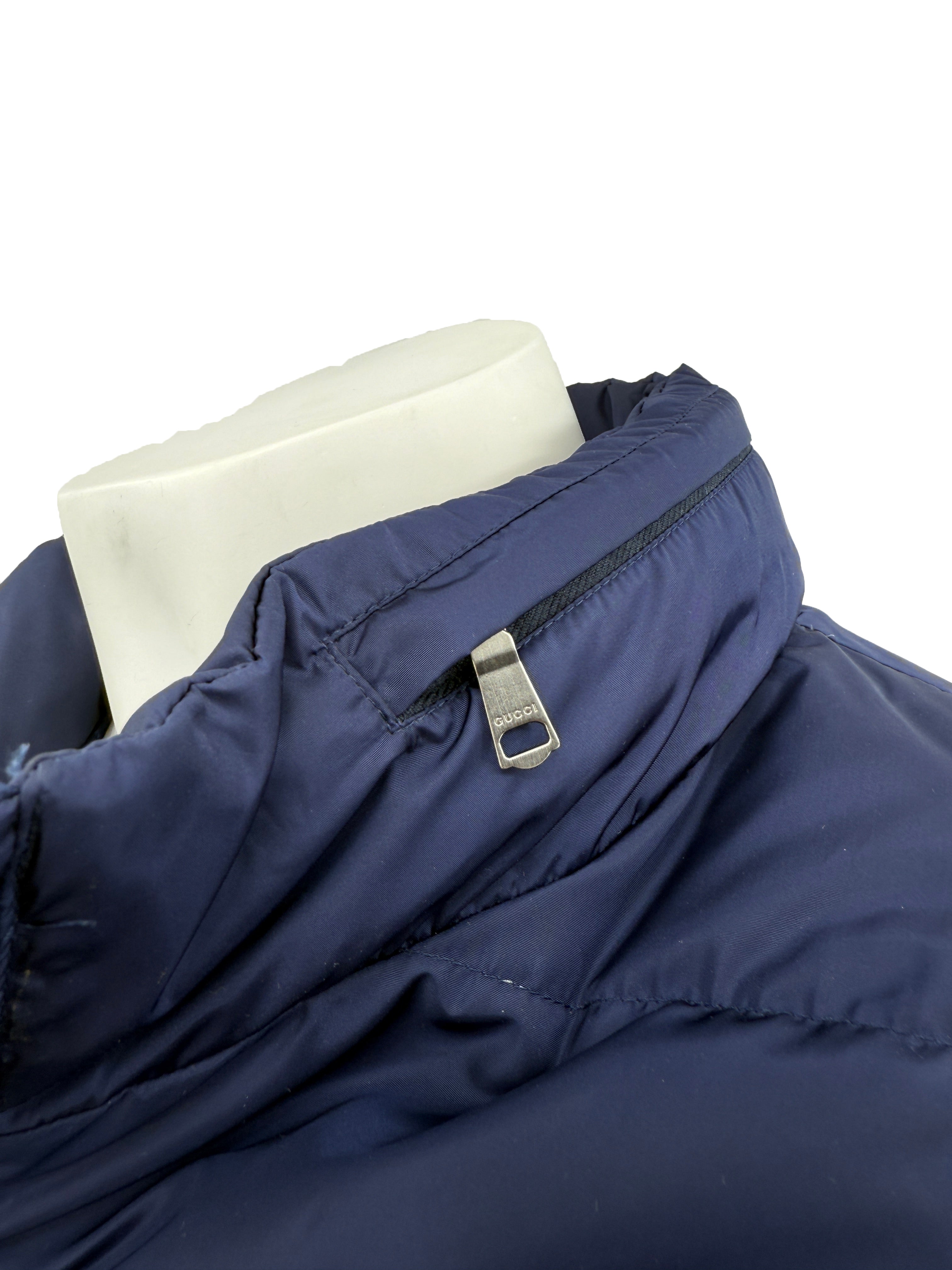 Gucci GG Interior Down Jacket - Navy