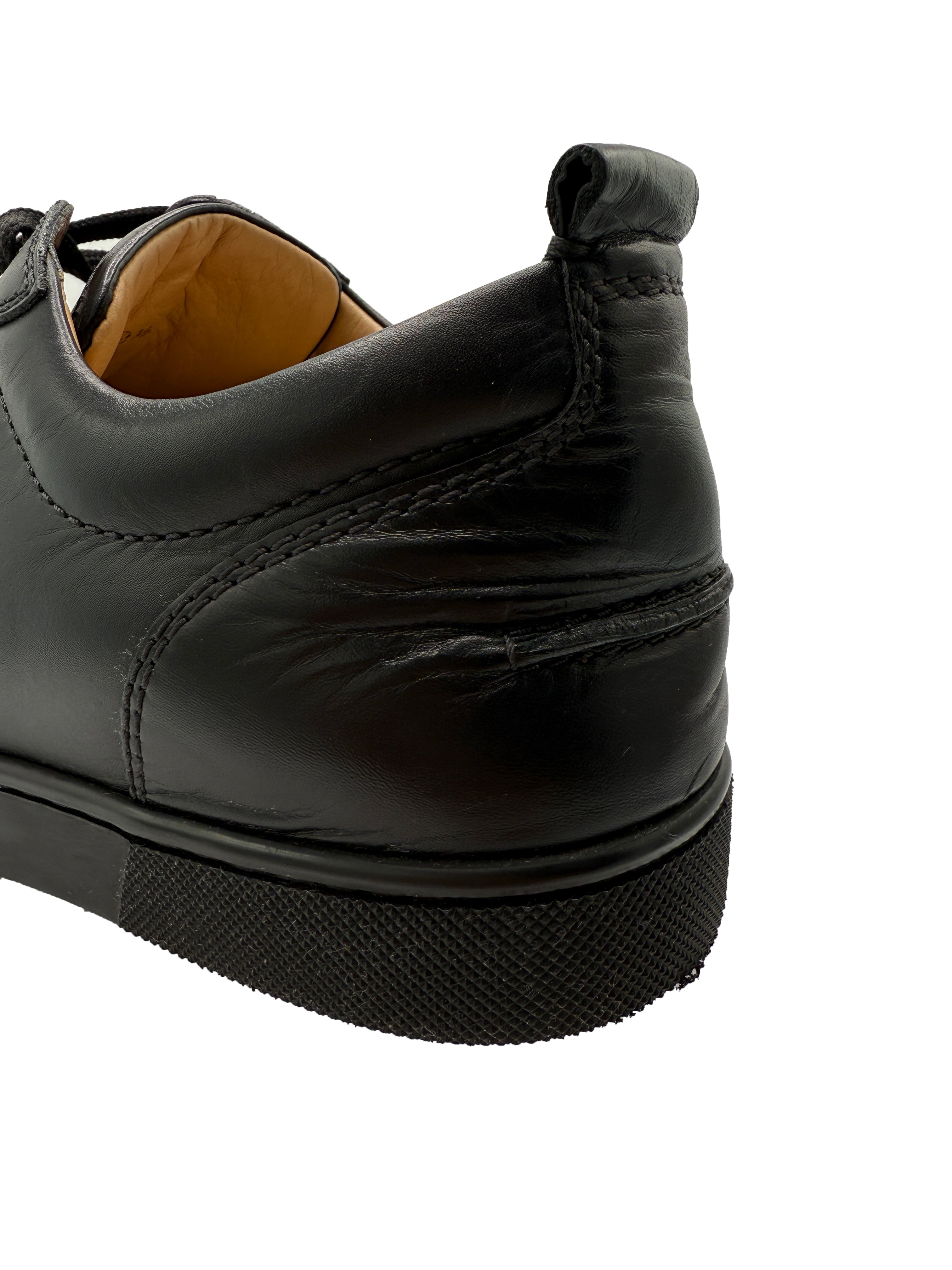 Christian Louboutin Low Leather Trainer - Black