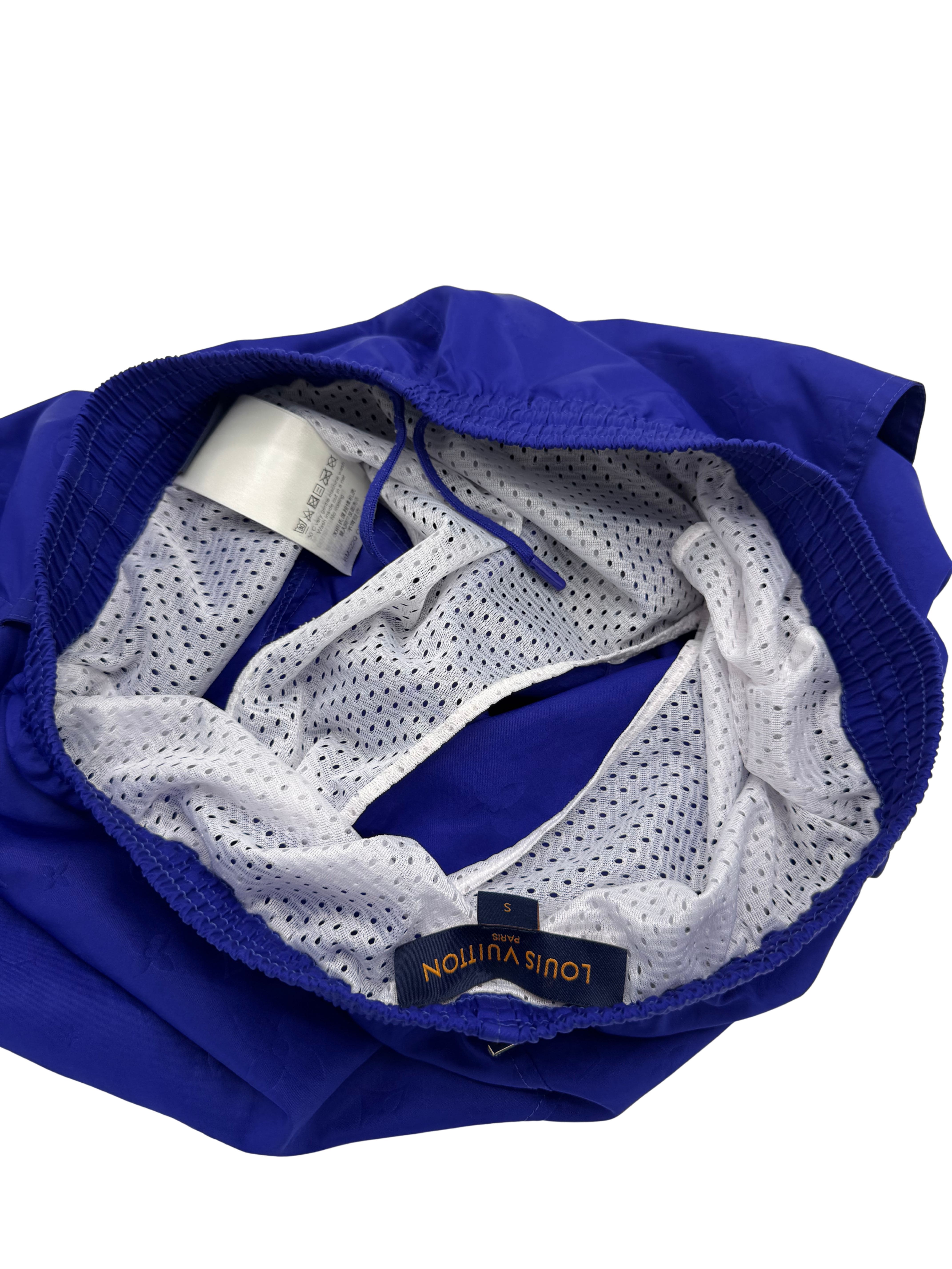 Louis Vuitton Monogram Signature Swim Shorts - Royal Blue Louis Vuitton