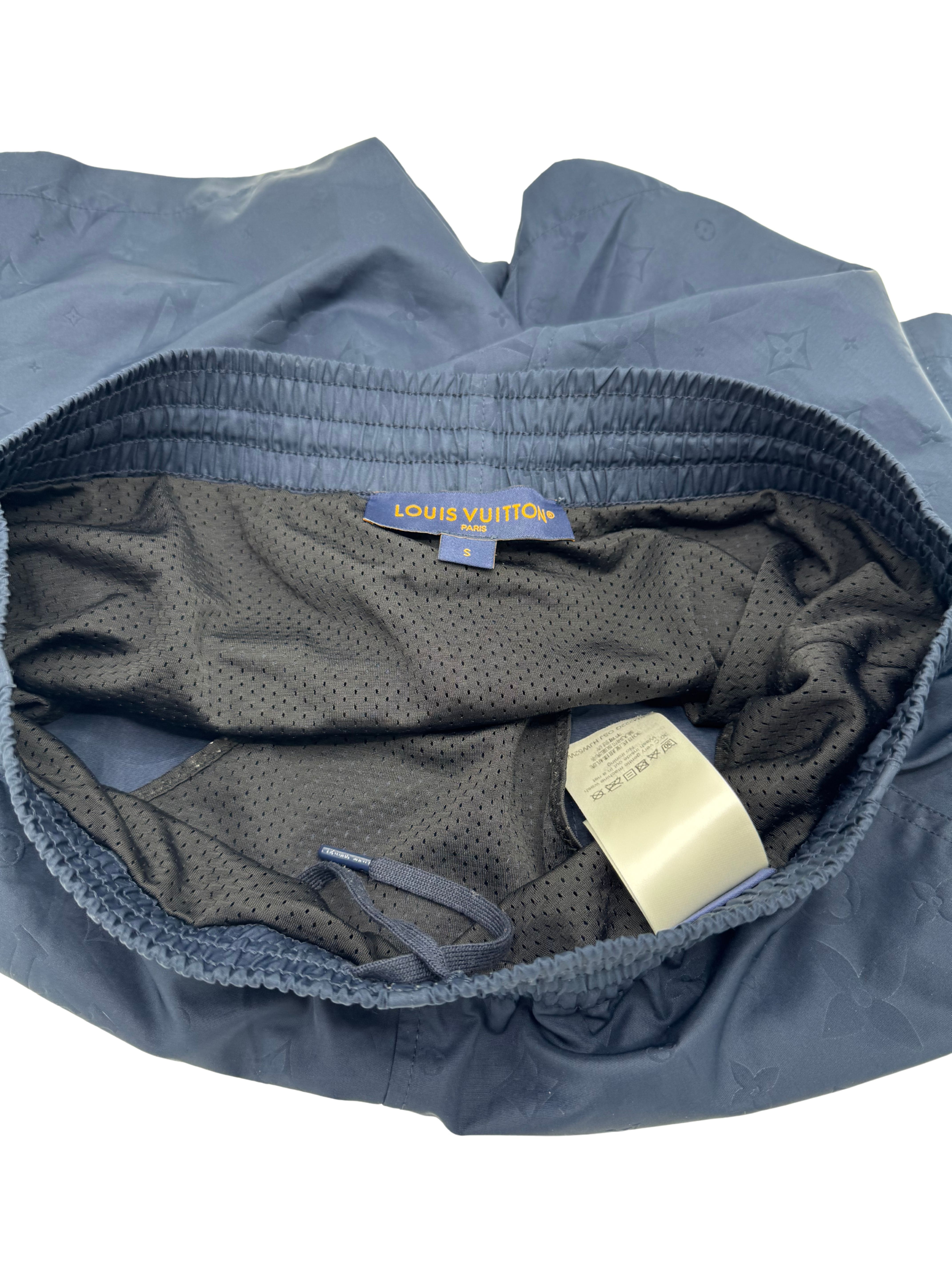 Louis Vuitton Monogram Signature Swim Shorts - Navy Louis Vuitton