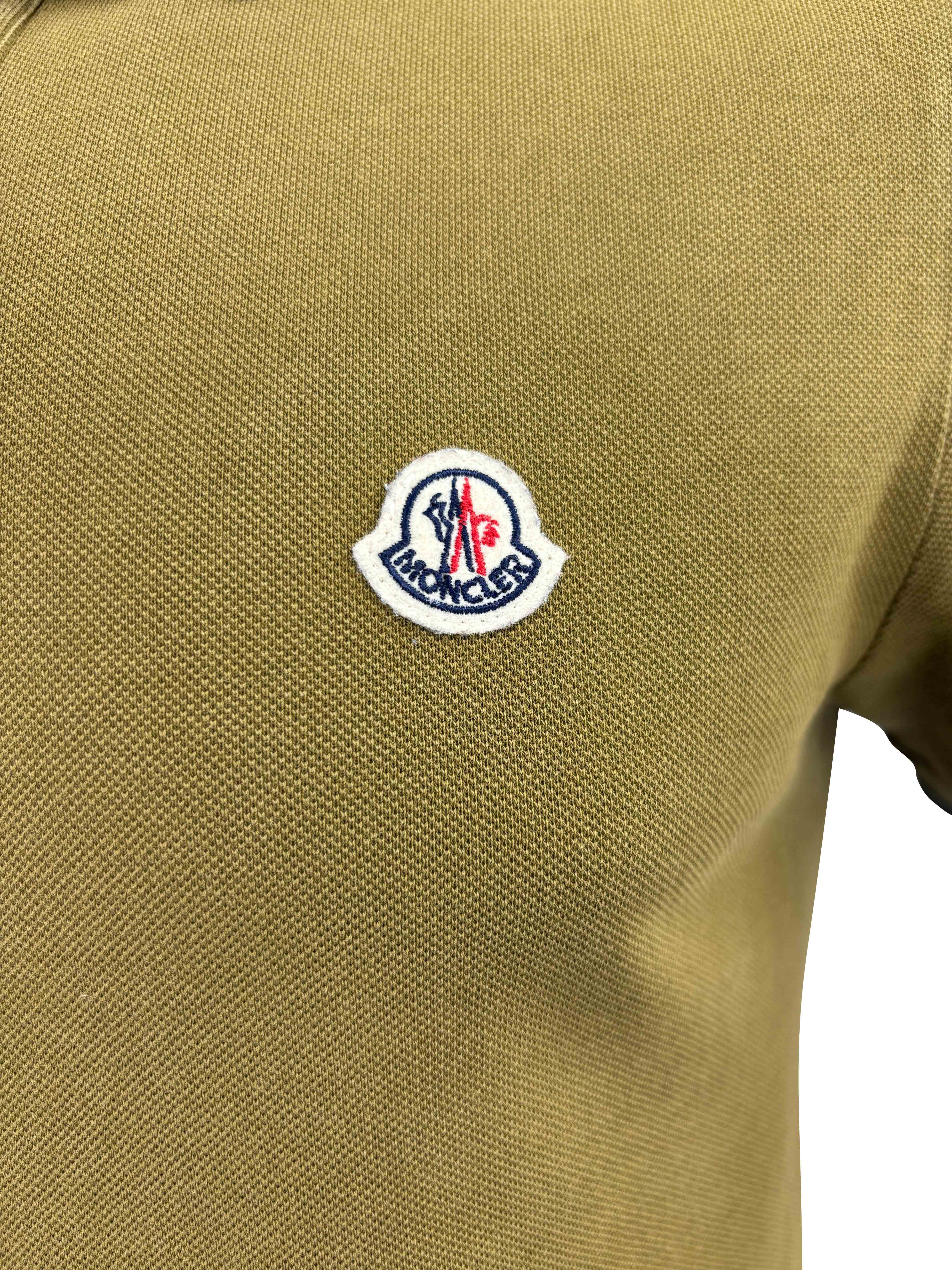 Moncler Logo Patch Polo - Green Moncler