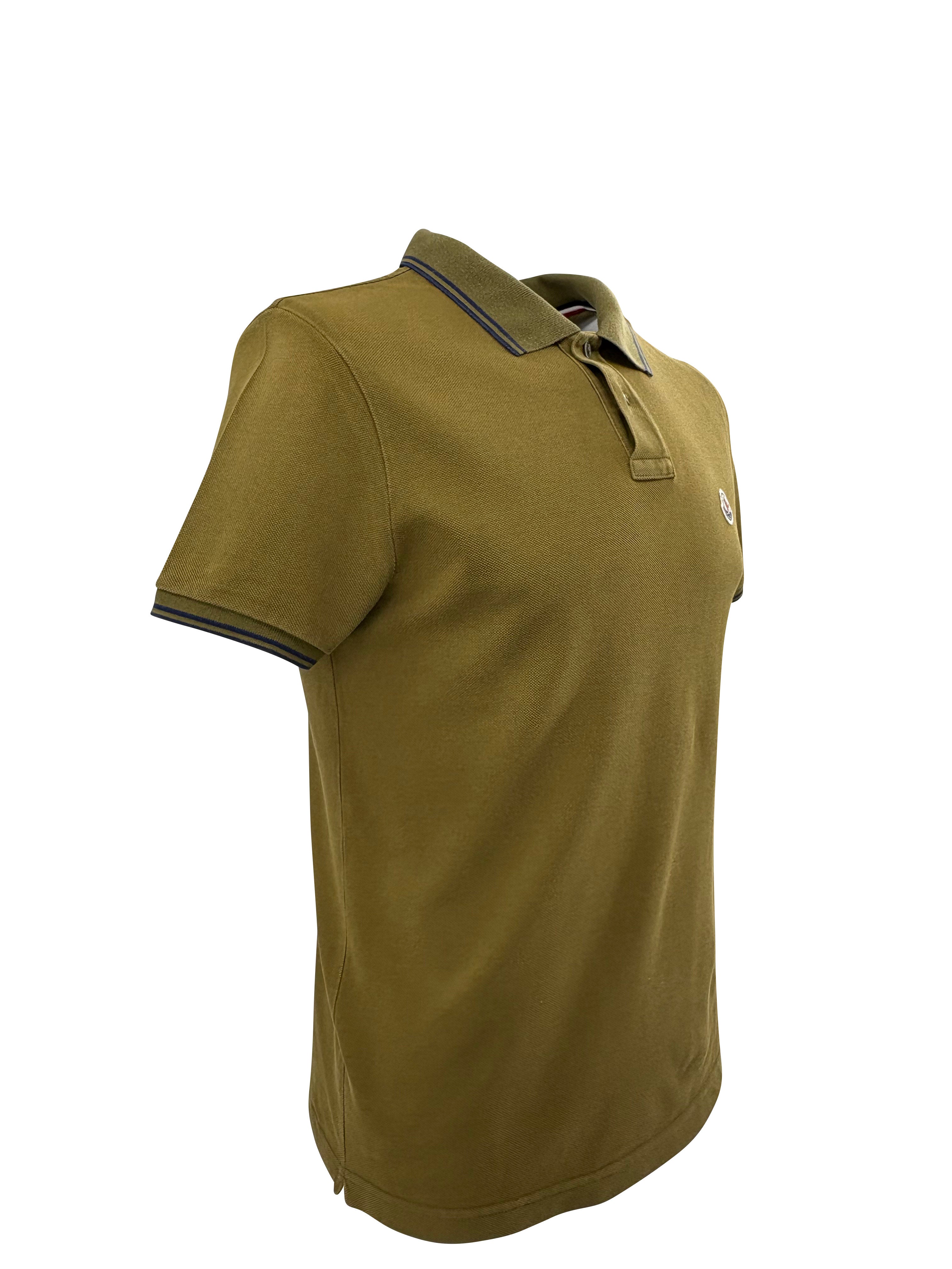 Moncler Logo Patch Polo - Green Moncler