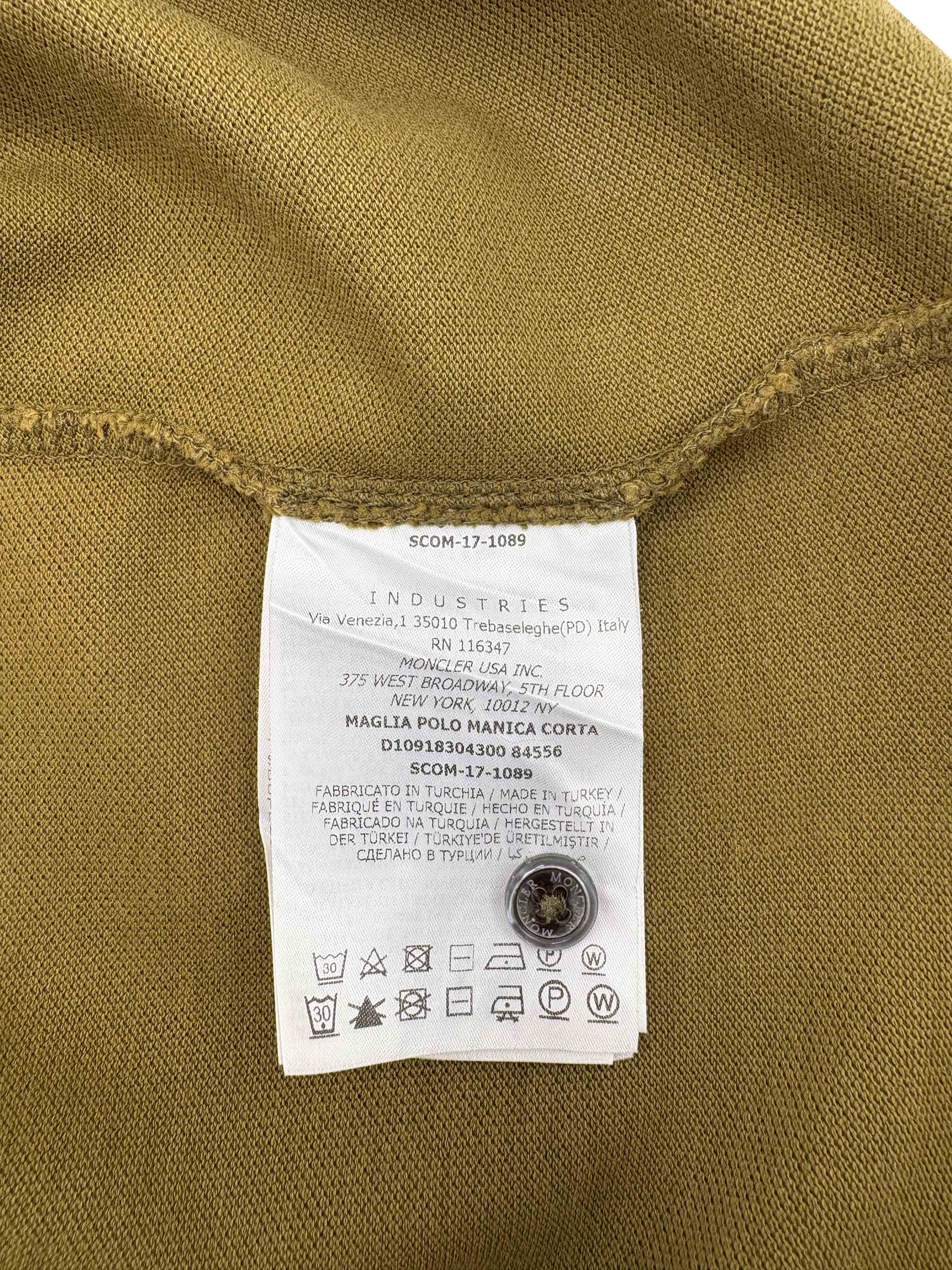 Moncler Logo Patch Polo - Green Moncler