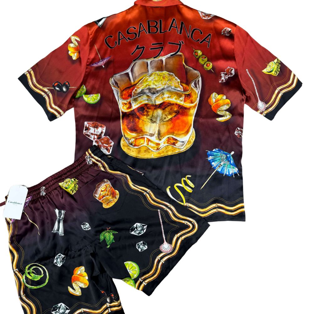 Casablanca Club Sunset Silk Set - Black (Unused) Casablanca