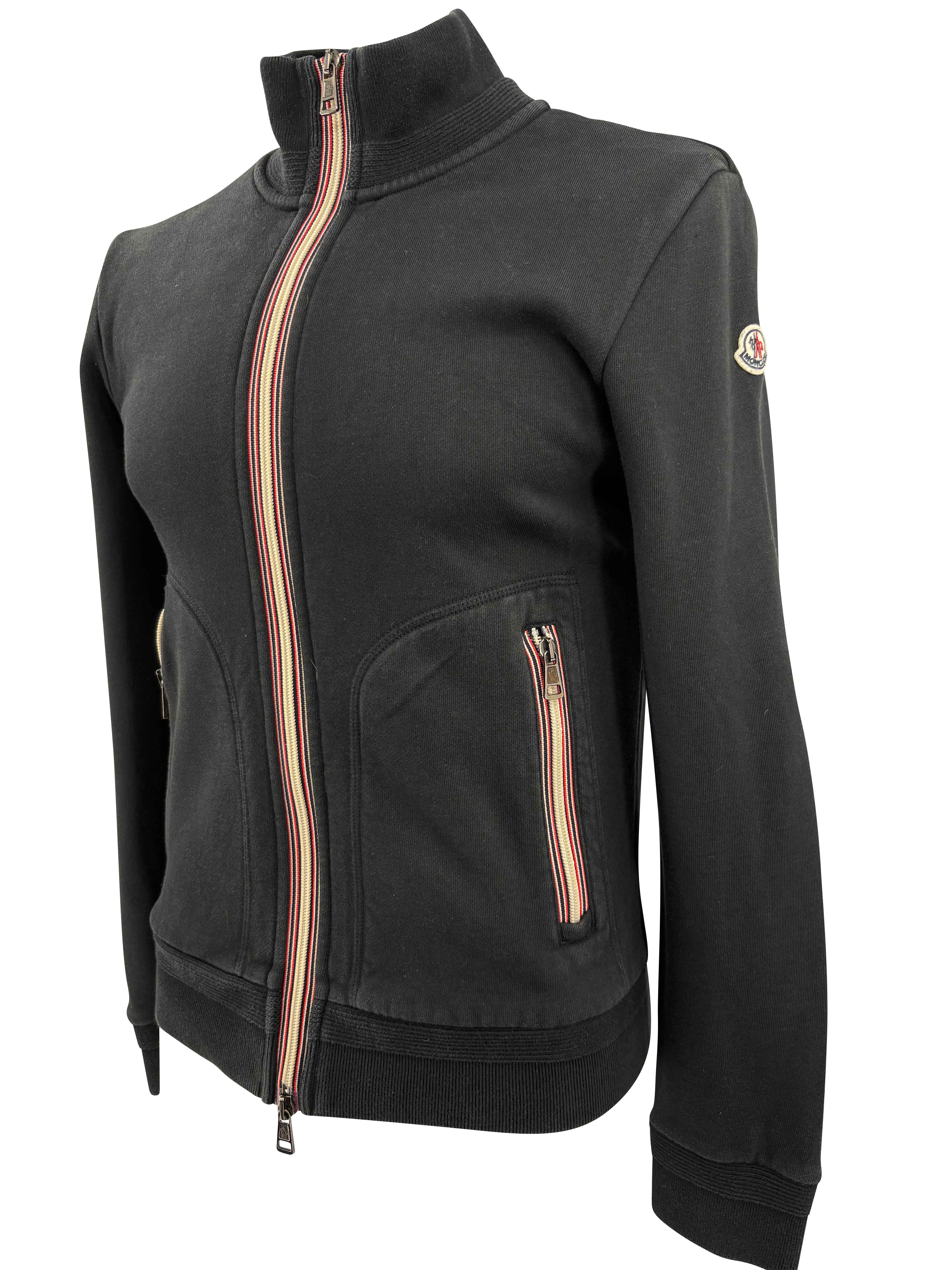 Moncler Maglia Zip Up Jacket - Black Moncler