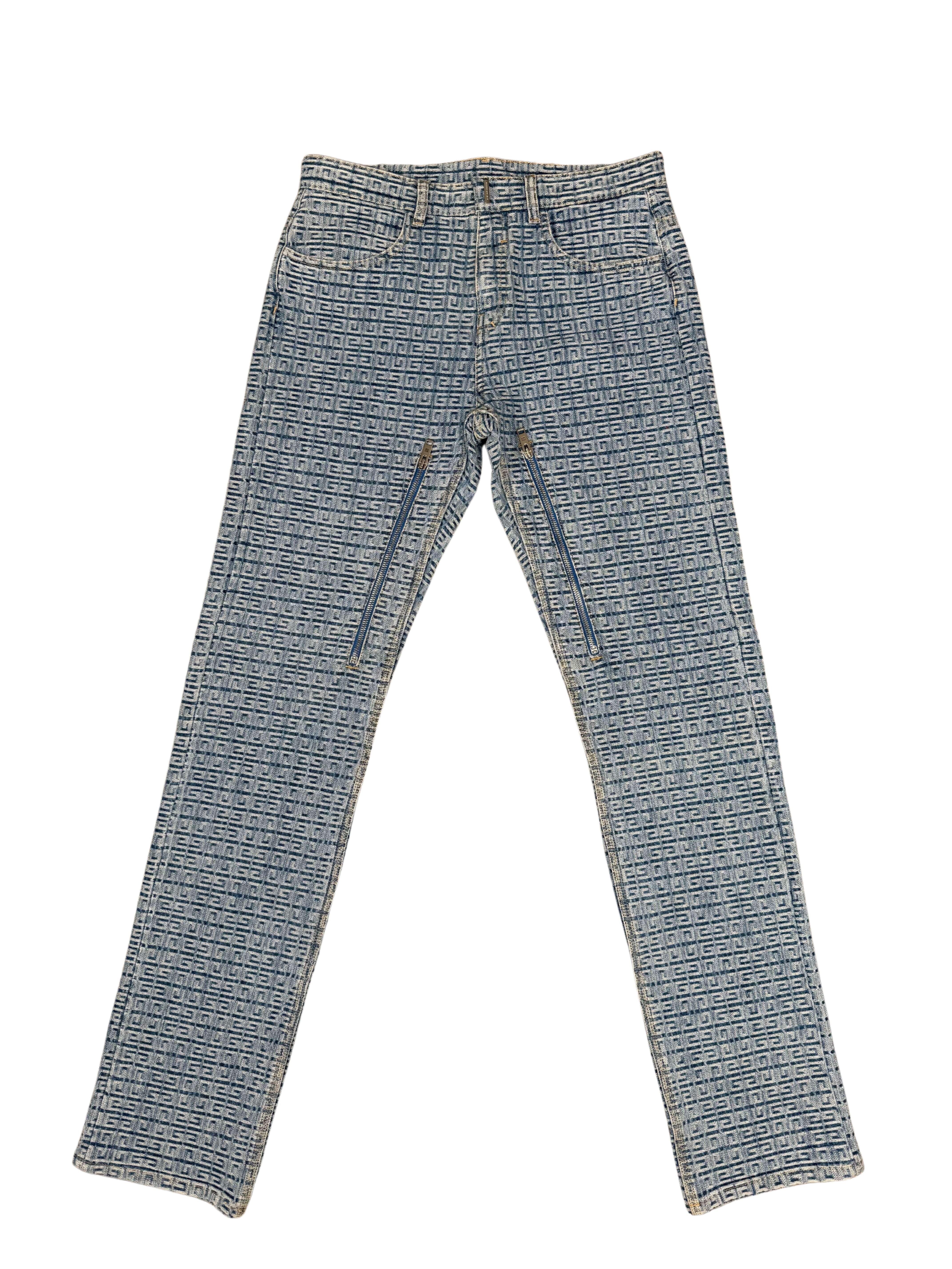 Givenchy 4G Straight Legged Jeans - Blue Denim (Unused) Givenchy