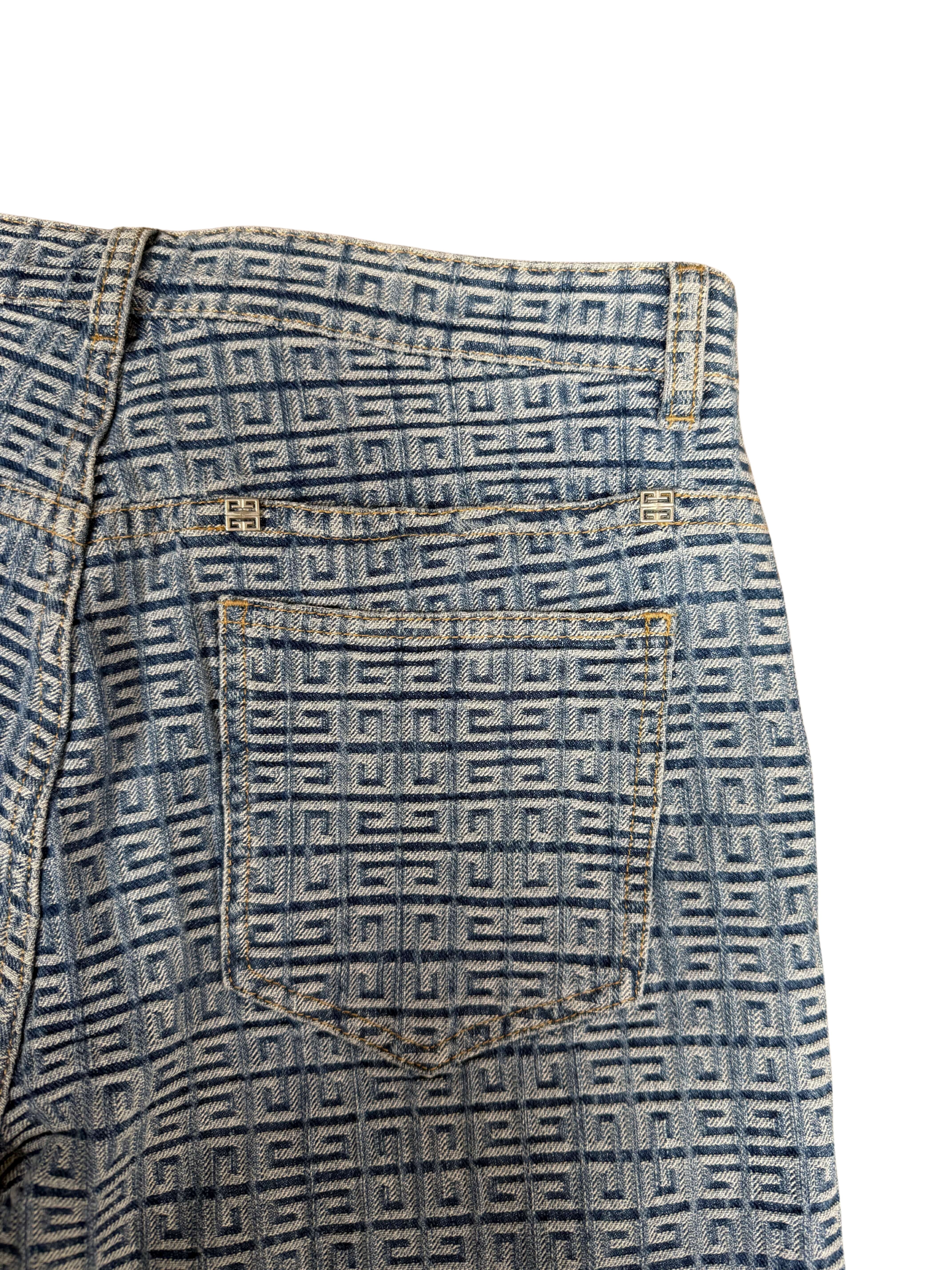 Givenchy 4G Straight Legged Jeans - Blue Denim (Unused) Givenchy
