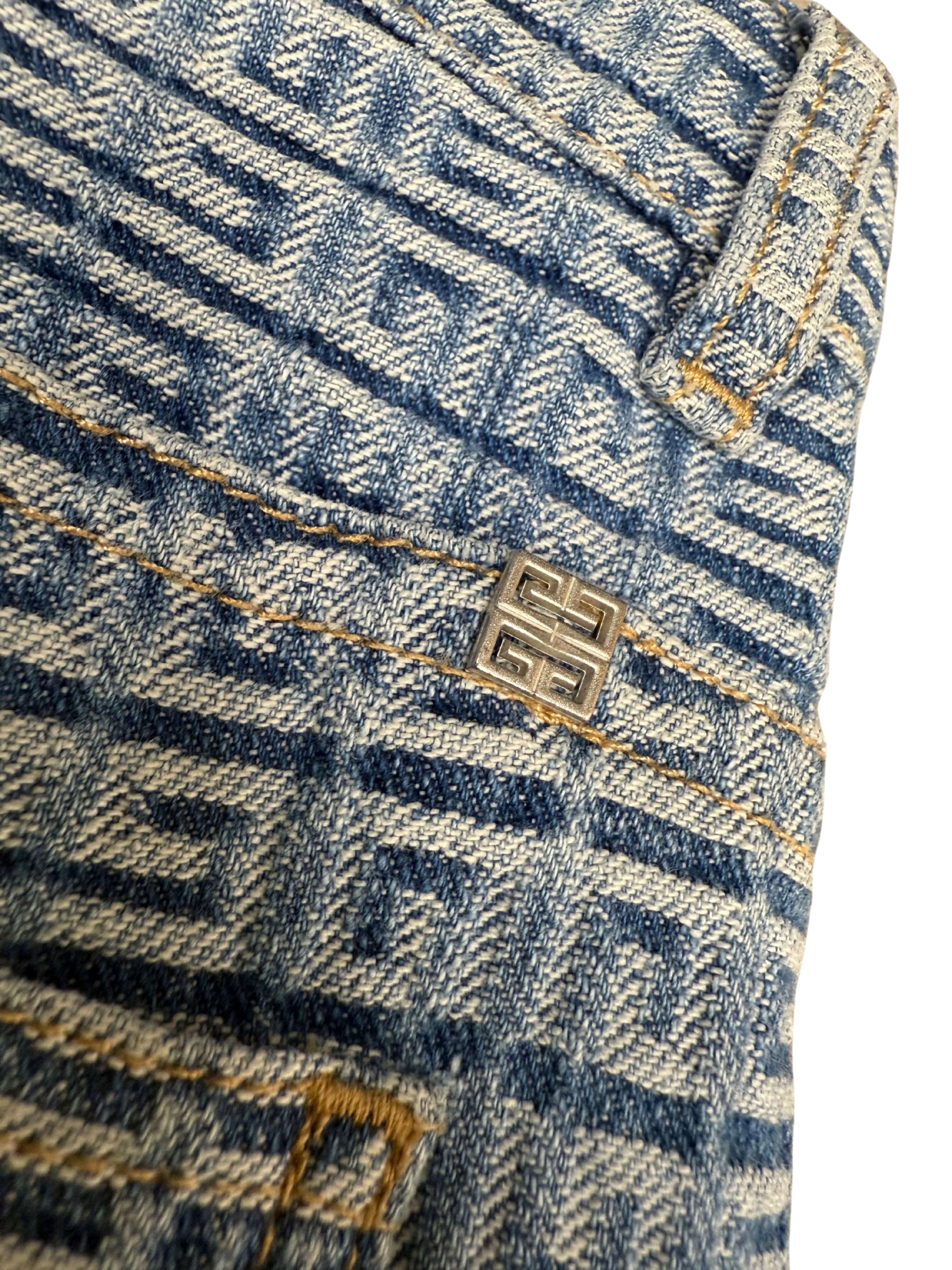 Givenchy 4G Straight Legged Jeans - Blue Denim (Unused) Givenchy