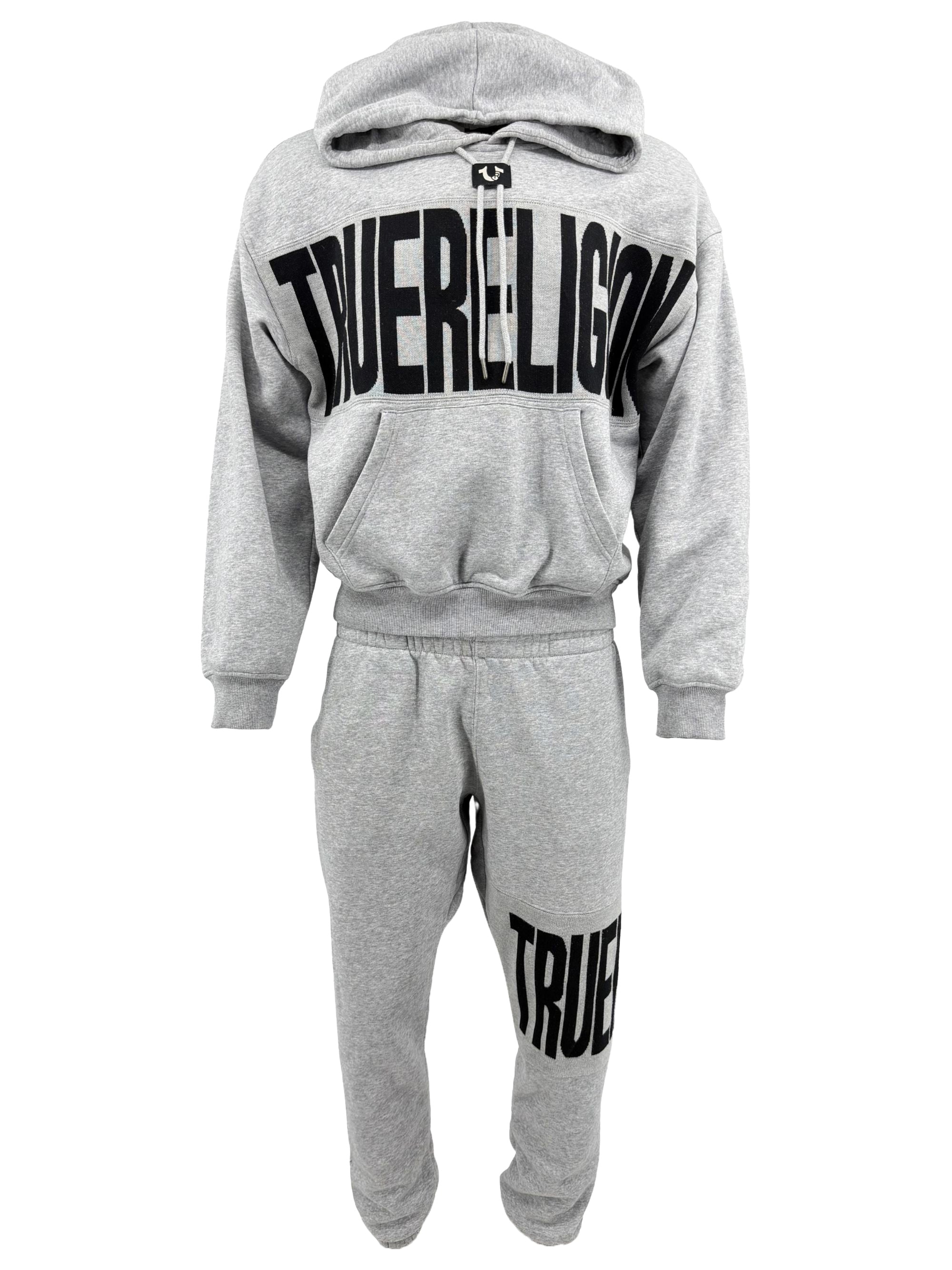 True Religion Panel Logo Tracksuit - Grey True Religion