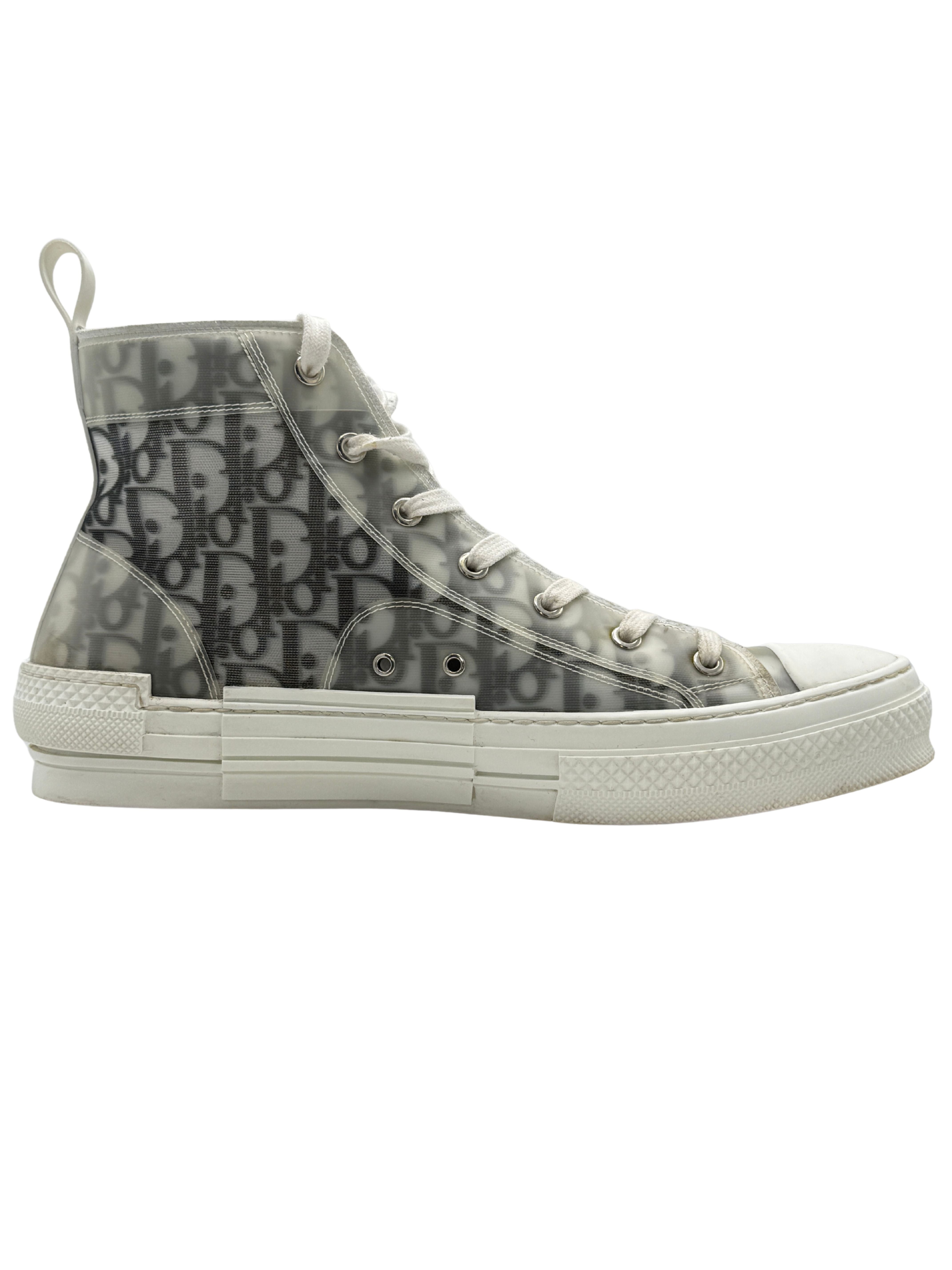 Dior B23 High Oblique Trainer - White Dior