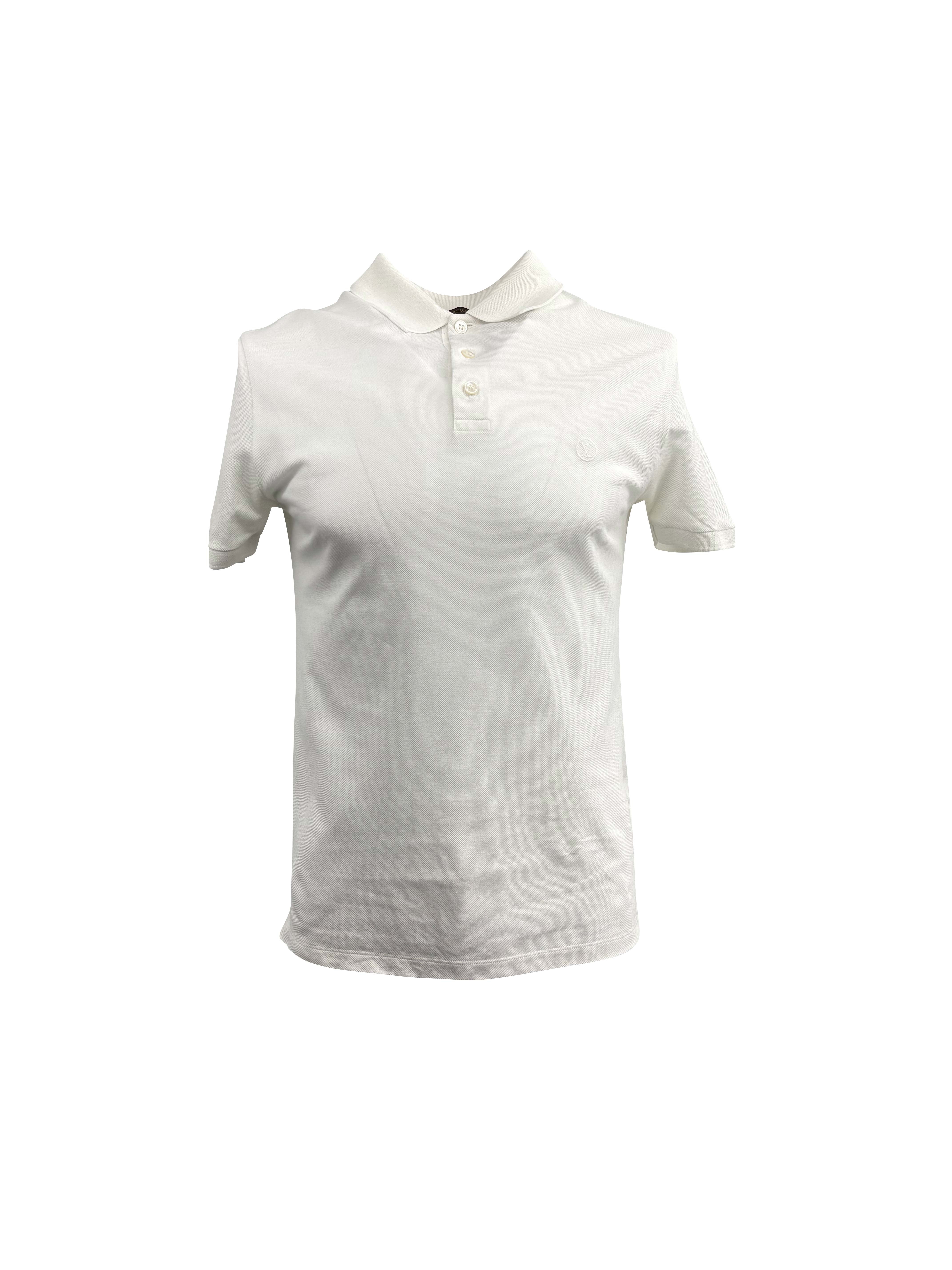 Louis Vuitton Embroidered Mini Logo Polo - White Louis Vuitton