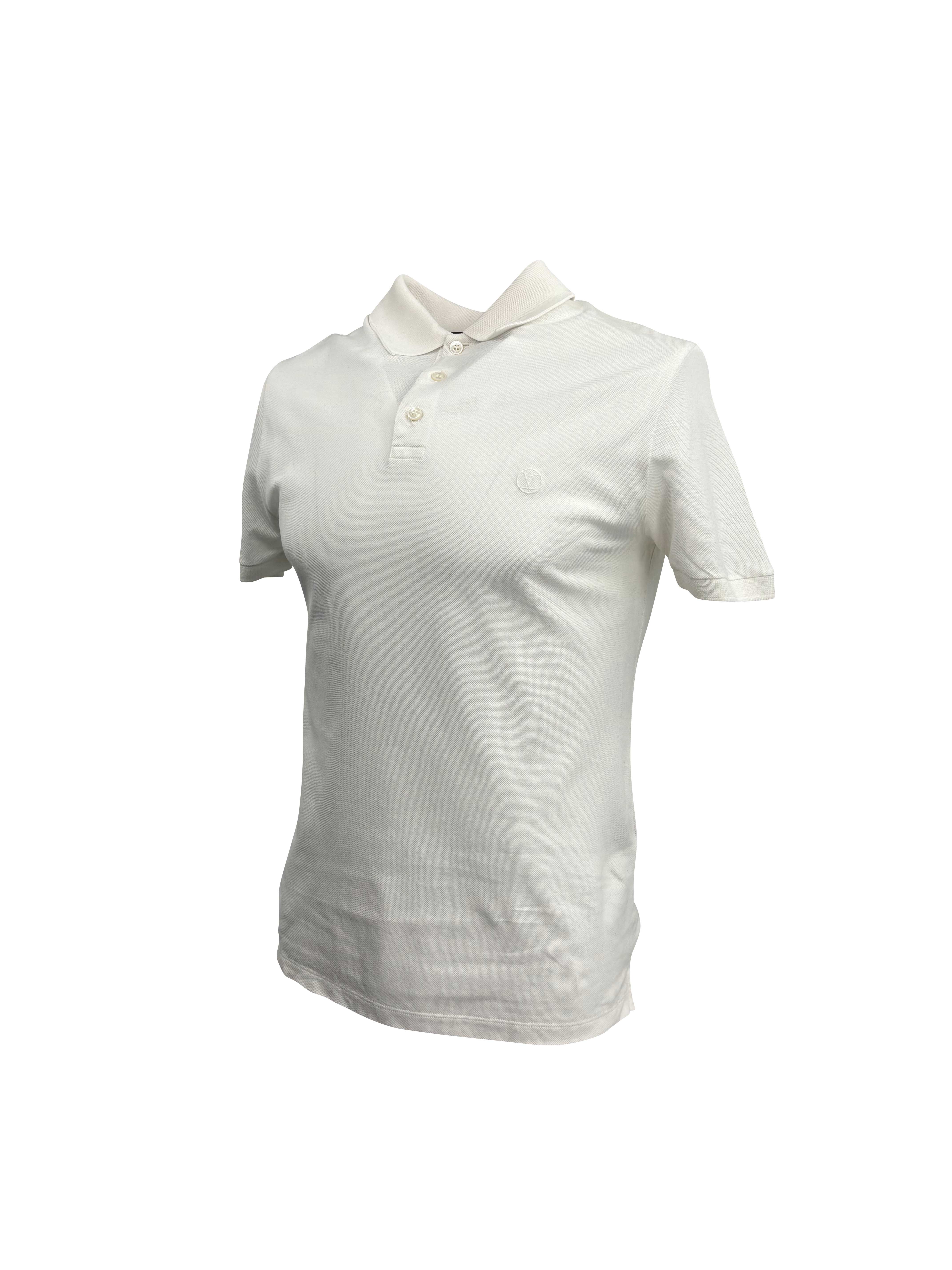 Louis Vuitton Embroidered Mini Logo Polo - White Louis Vuitton