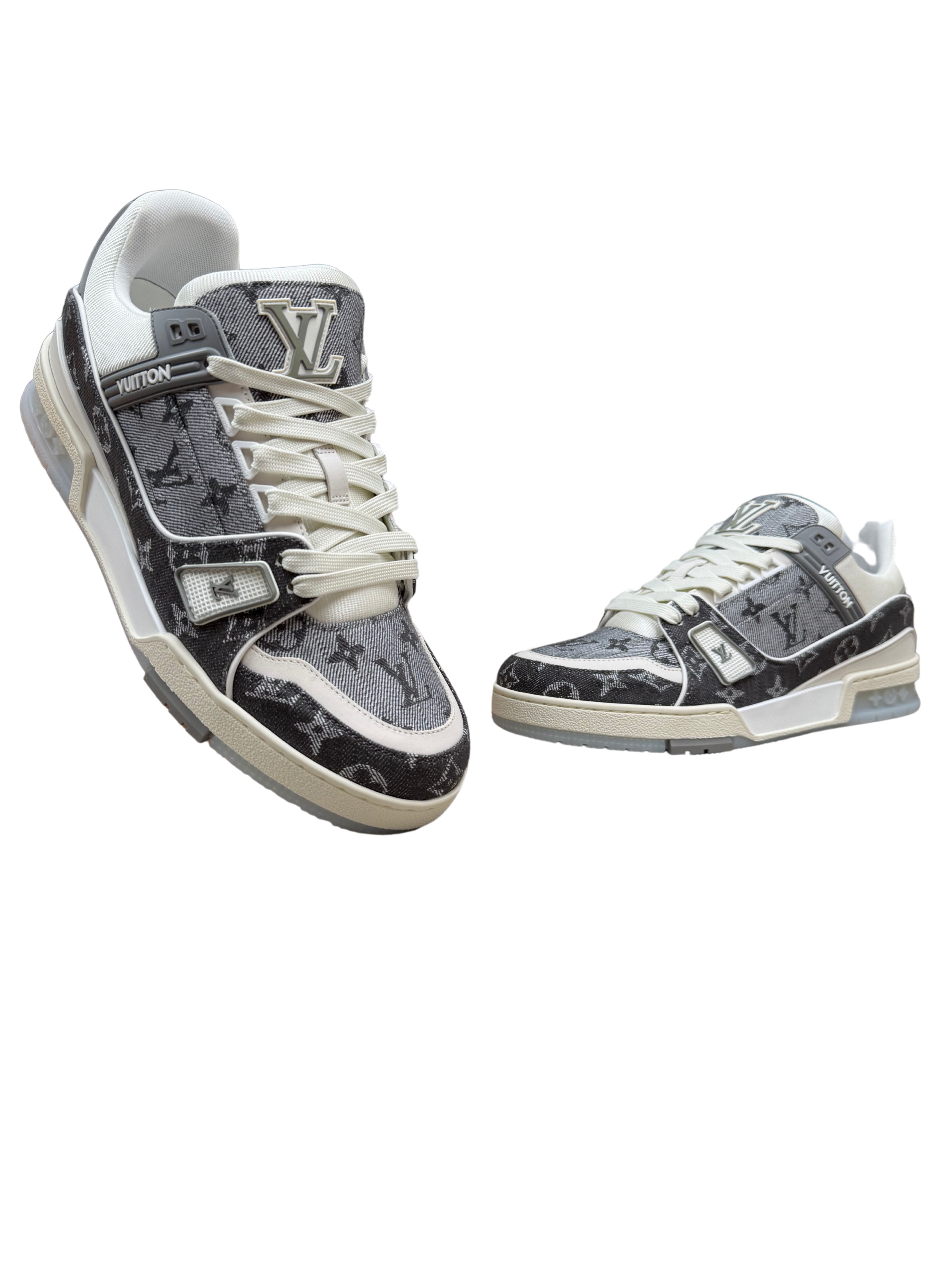 Louis Vuitton LV Trainer Denim - Grey (Unused)