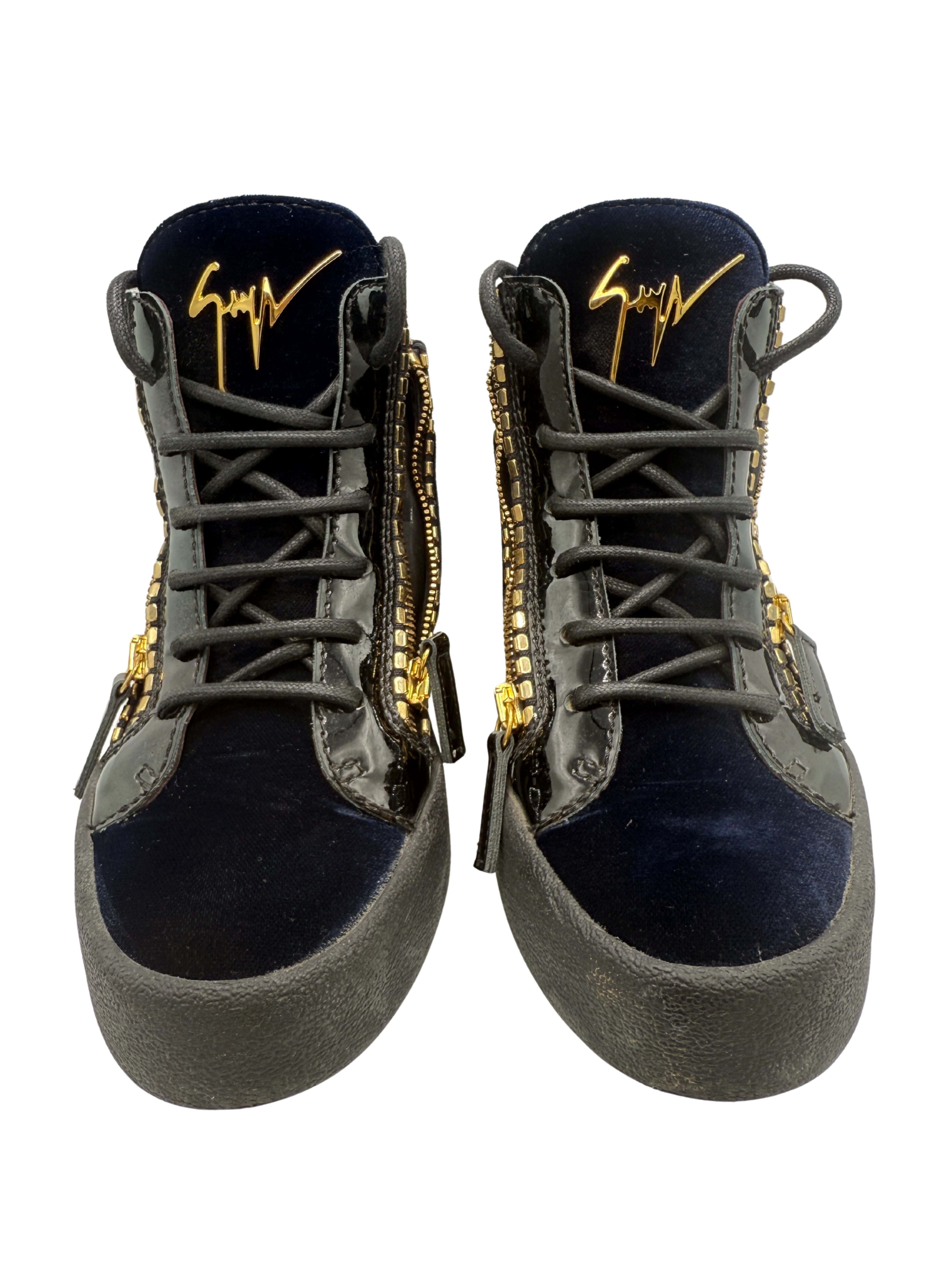 Guiseppe Zanotti Kriss High Top Trainer - Black