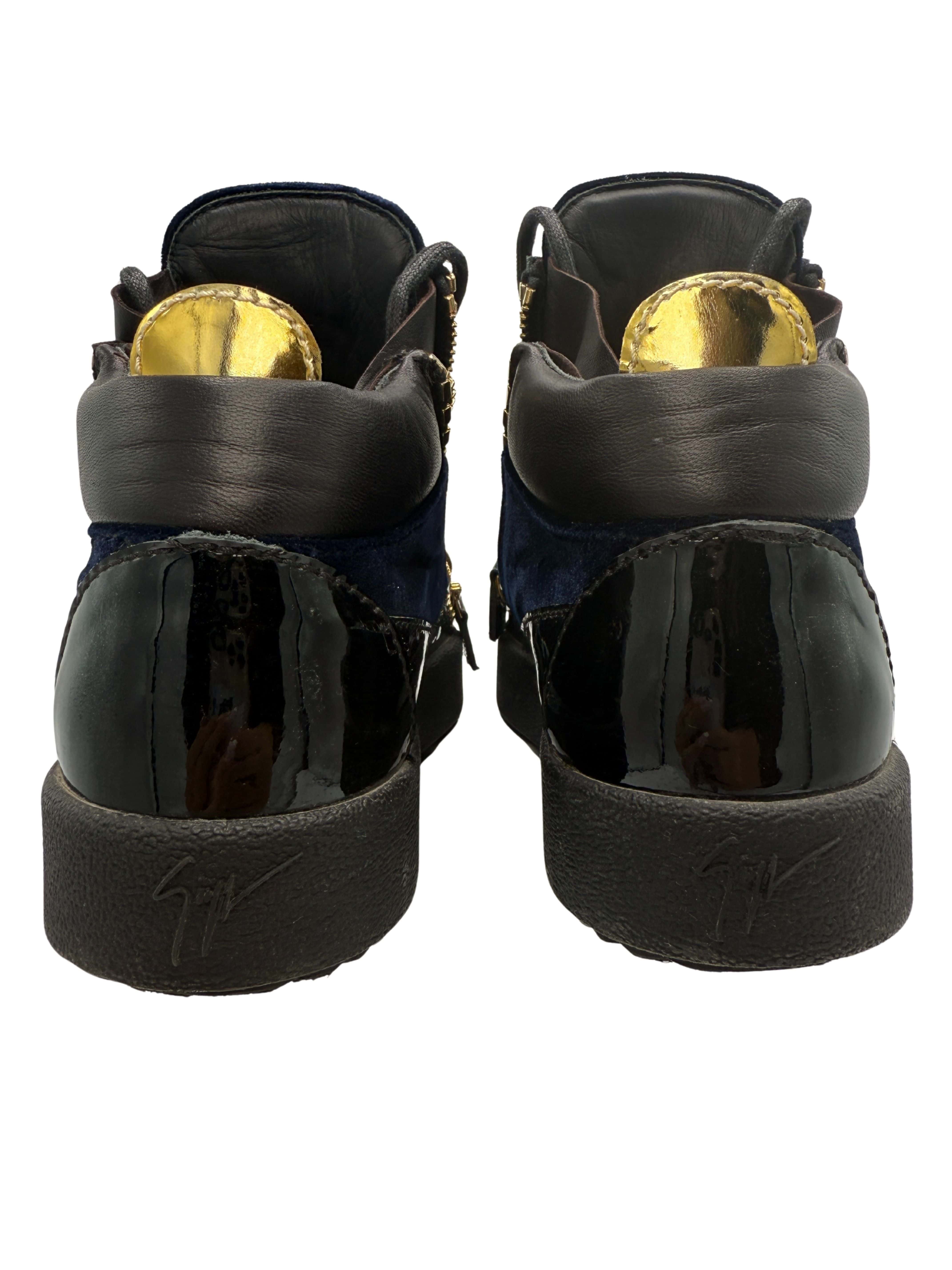 Guiseppe Zanotti Kriss High Top Trainer - Black